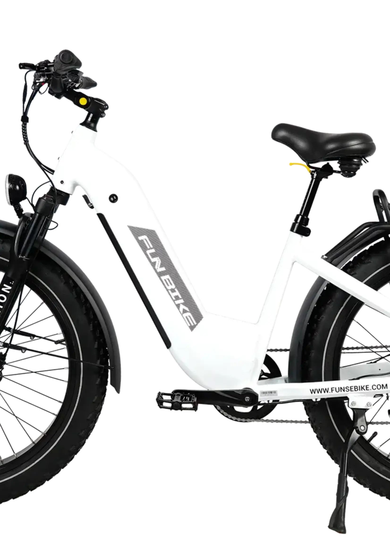 Fun Bike Lion 20 Amp Battery 750 Watt Hub Motor  Ebike Electric Mountain Bike White