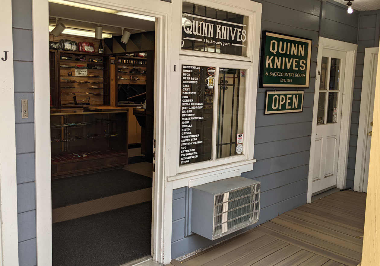 Image of the entry doorway to Quinn Knives