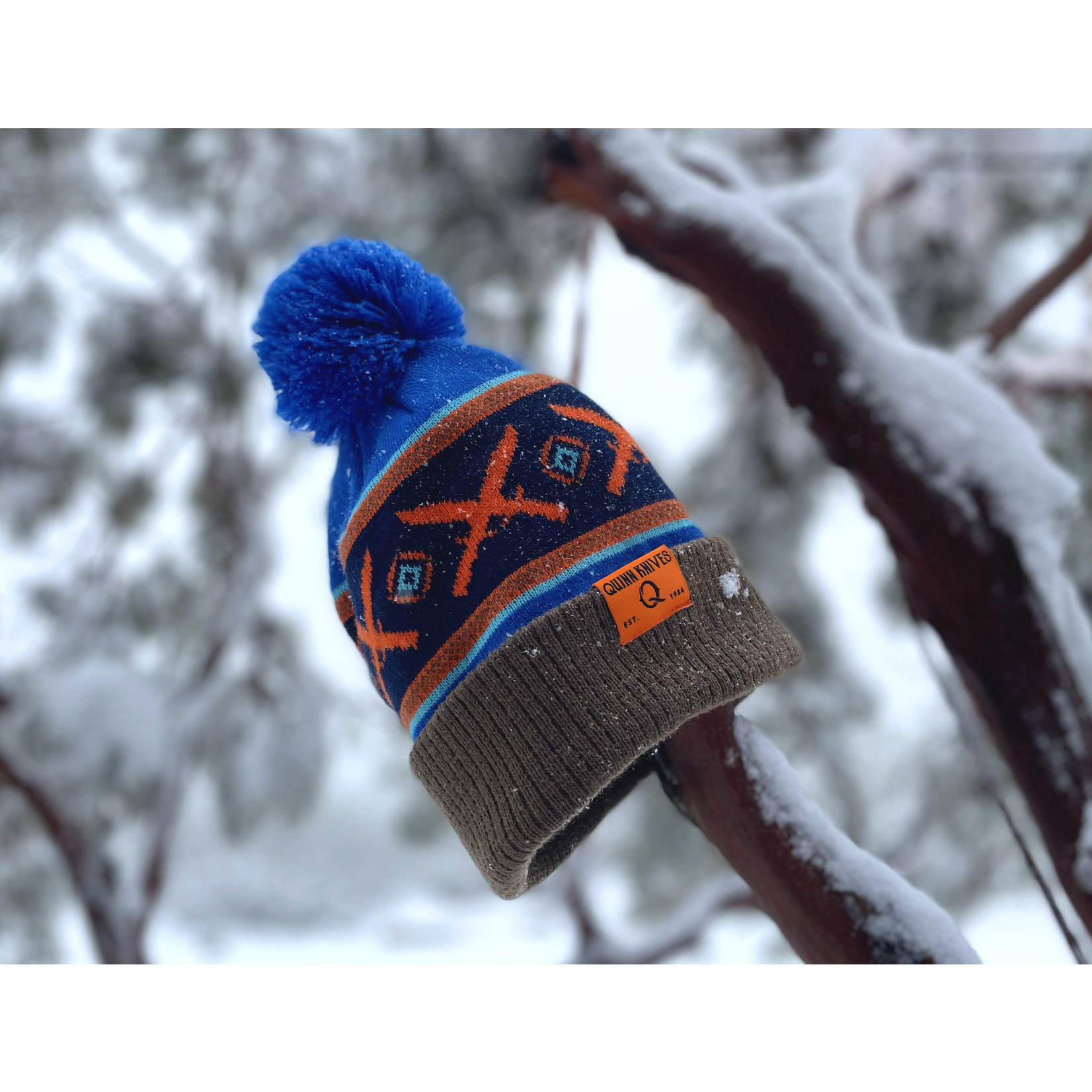 Quinn Knives & Backcountry Goods Quinn Knives Winter Beanie Pom Pom Hat