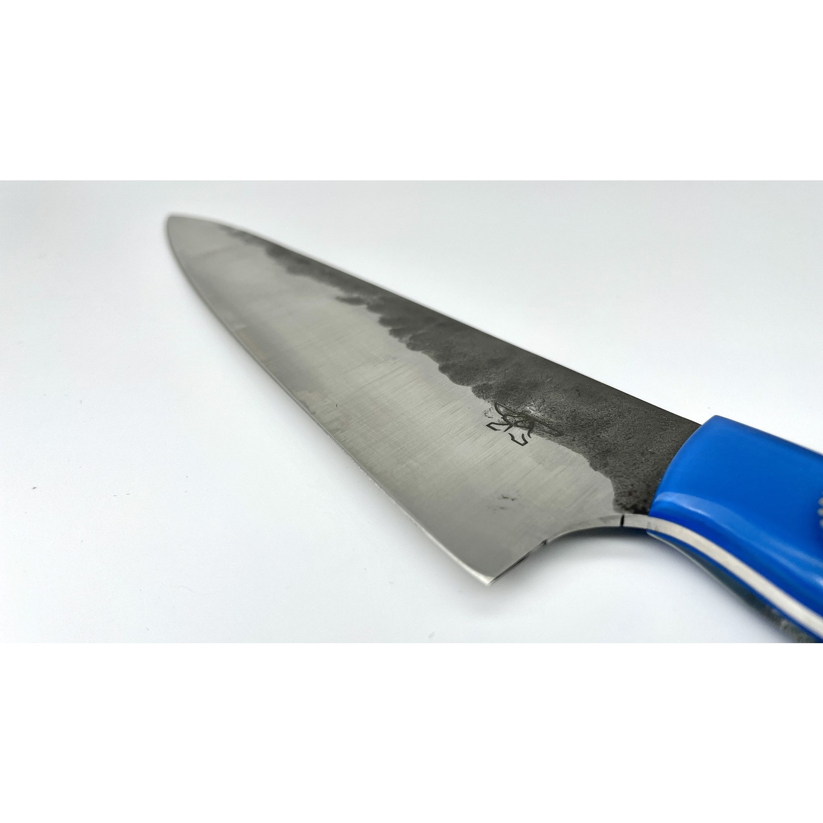 Cur Custom Blades Cur Custom AEBL Stainless & Geared Blue Resin Gyuto