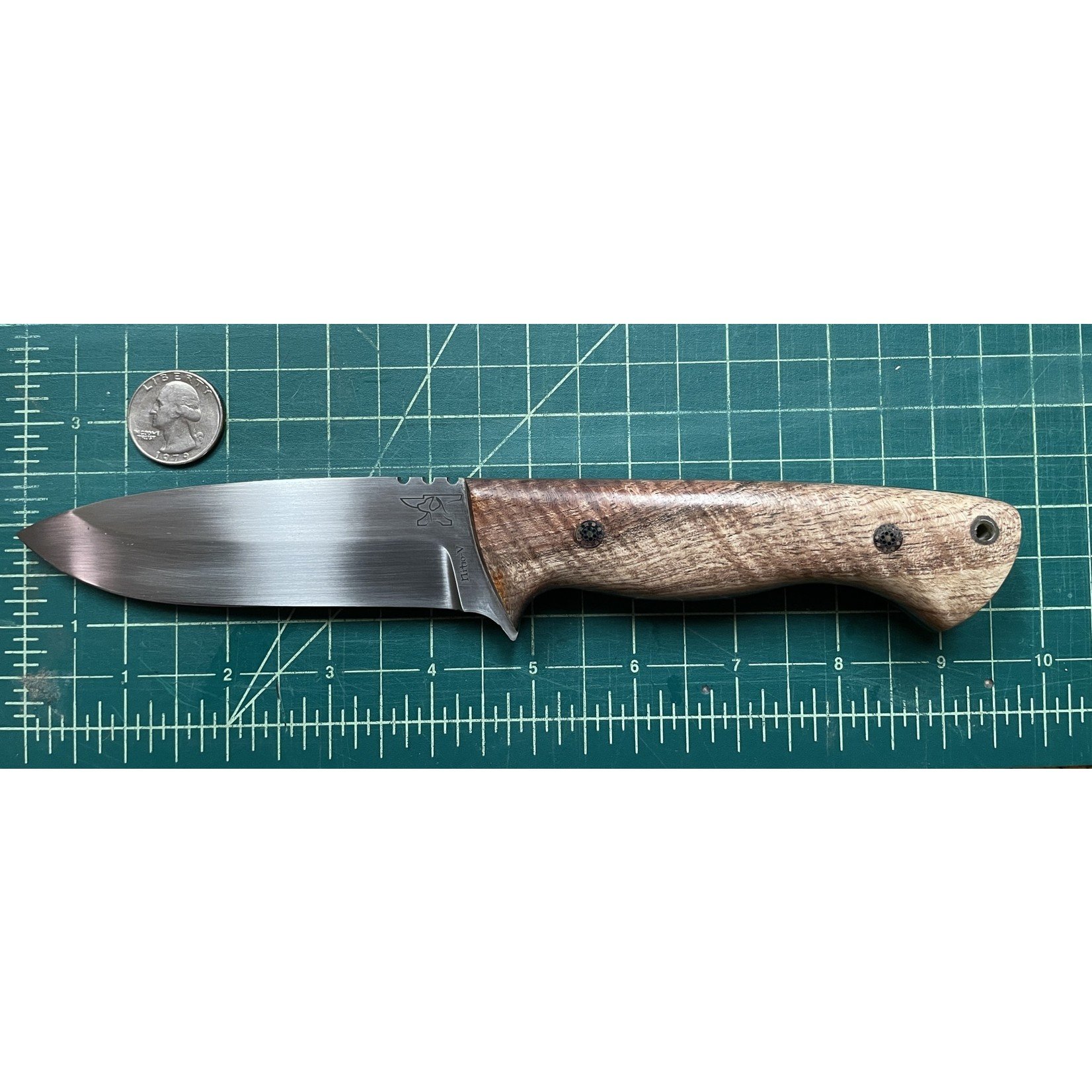 Cur Custom Blades Cur Custom Nitro-V & Spalted Pecan Kestrel Bushcraft