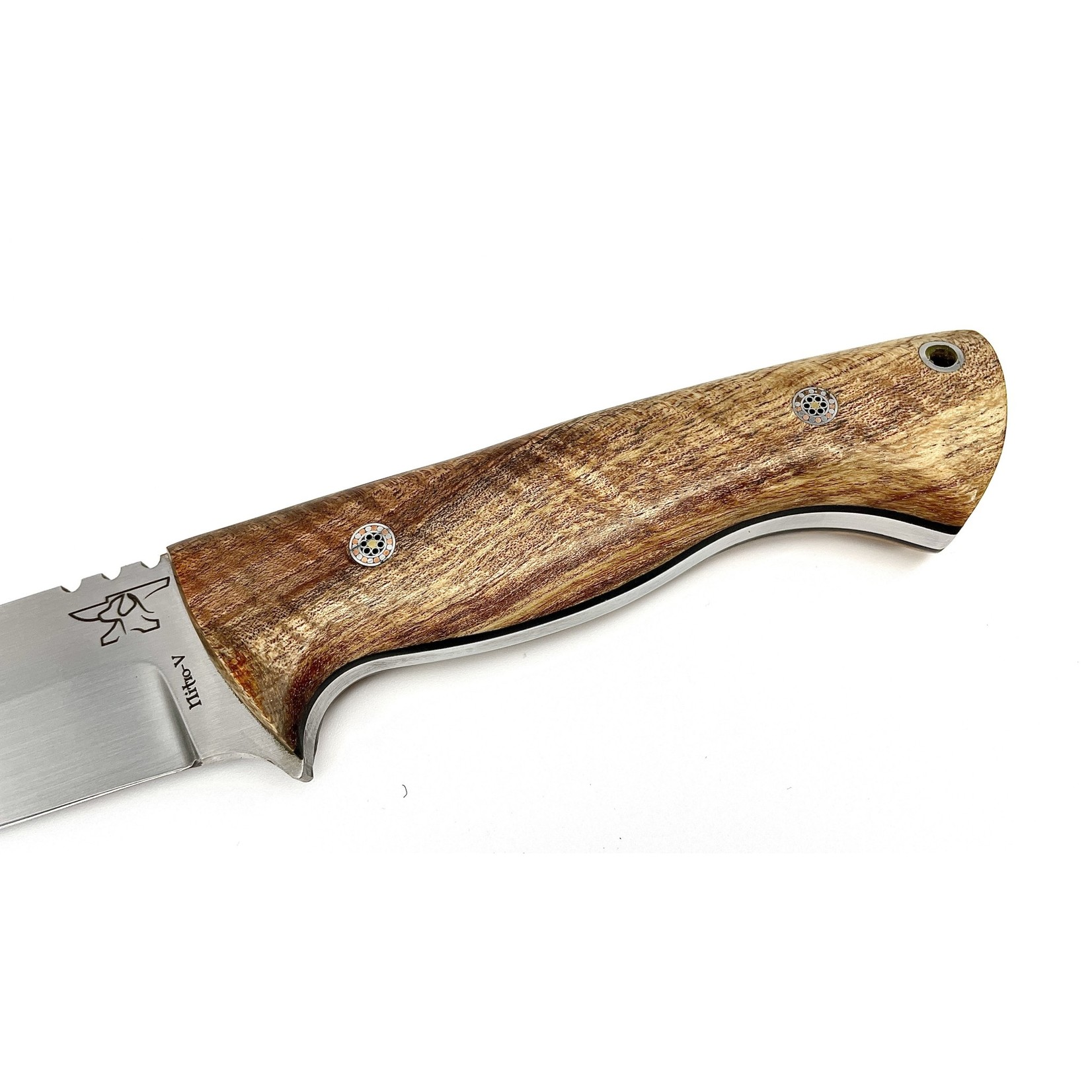 Cur Custom Blades Cur Custom Nitro-V & Spalted Pecan Kestrel Bushcraft