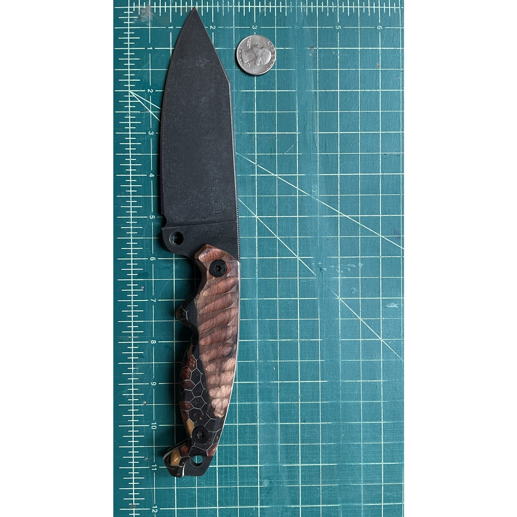 Freebooter Blades Freebooter 1095 & Whiskey Gold Epoxy / Burl Scales Overwatch
