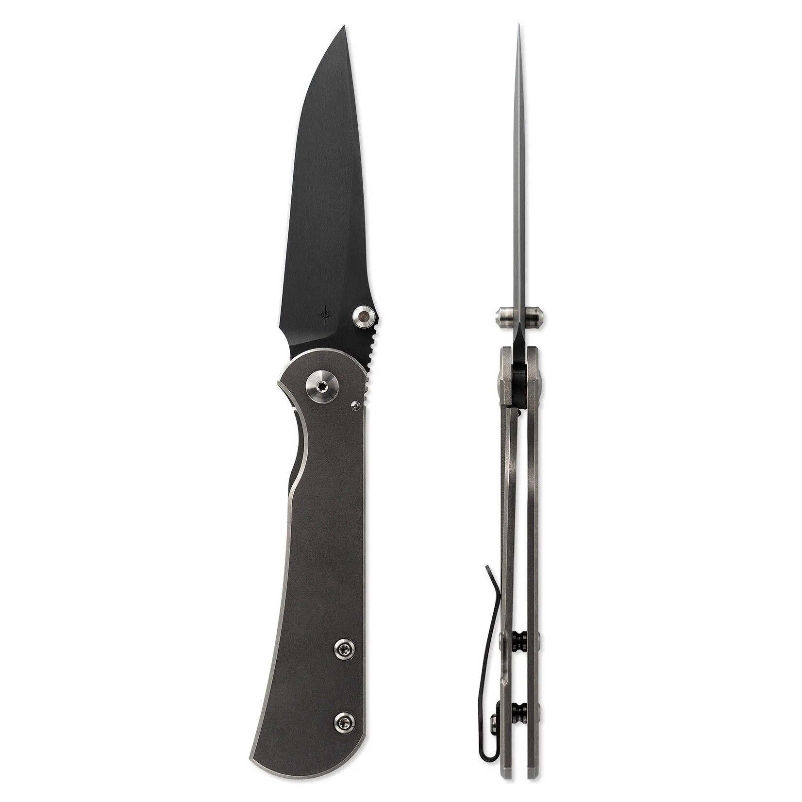 Toor Knives Toor Knives S35VN & Titanium Stone Gray Merchant 2.0 S