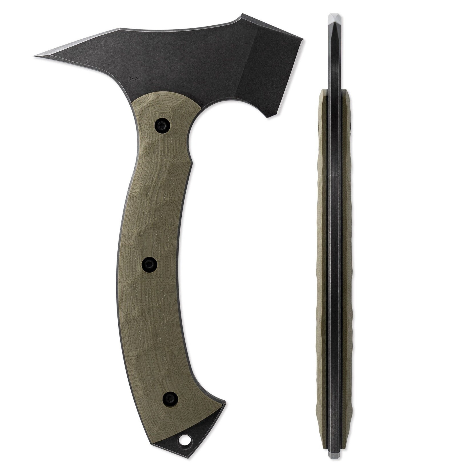 Toor Knives Toor Knives D2 & G10 Covert Green F13 Tommy Tomahawk