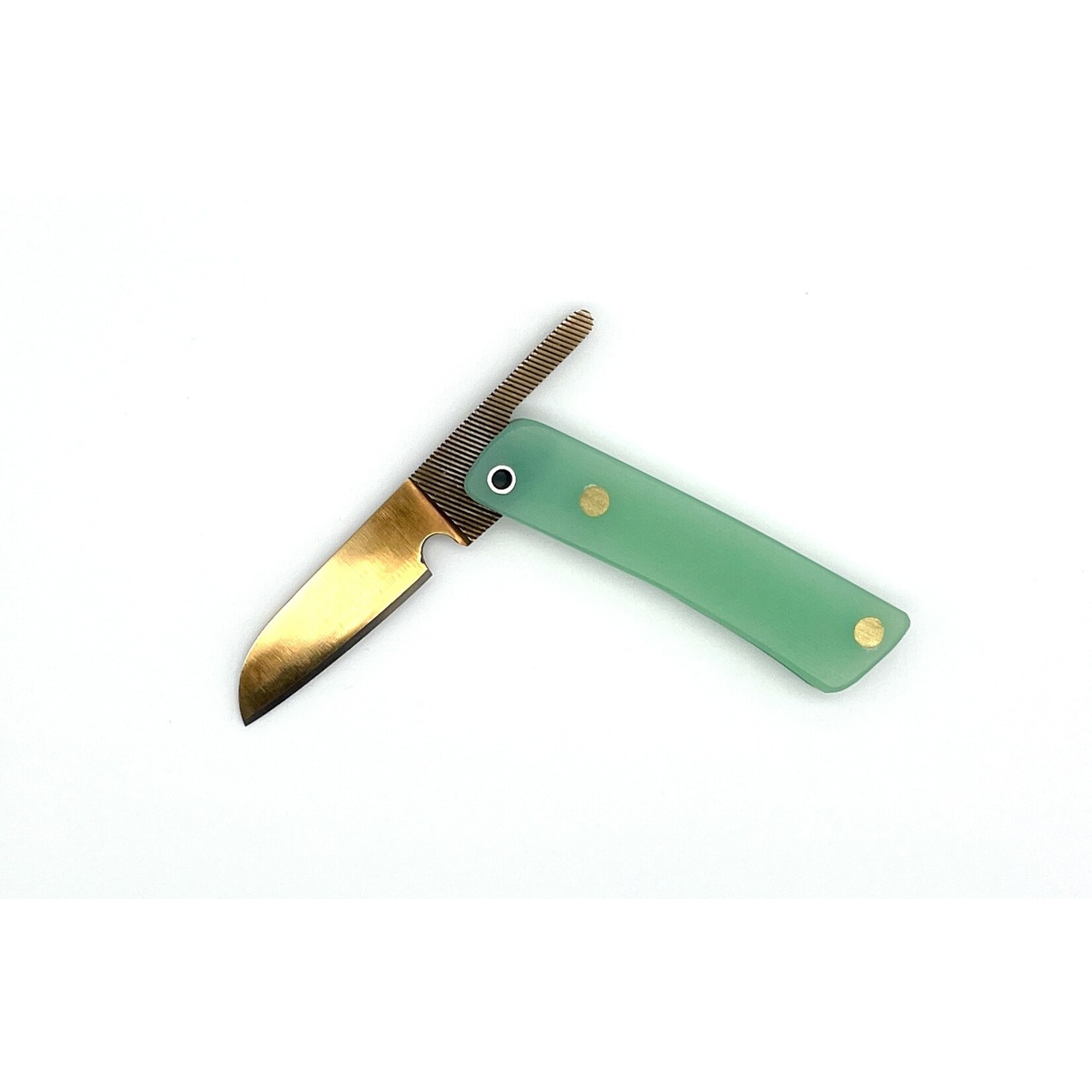 Zanutto Customs Zanutto Customs Johnson USA Mill File & G10 Jade Friction Folder