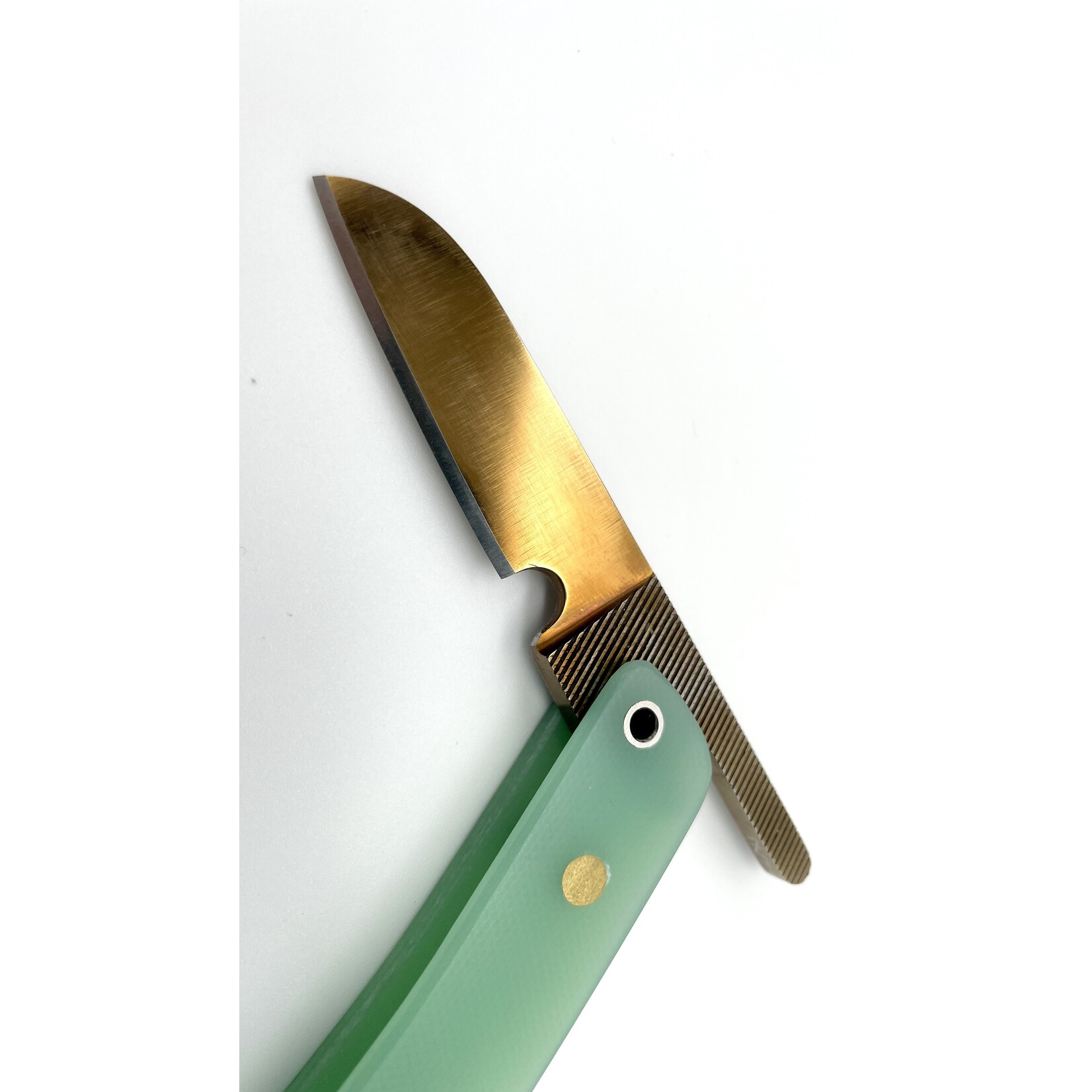 Zanutto Customs Zanutto Customs Johnson USA Mill File & G10 Jade Friction Folder