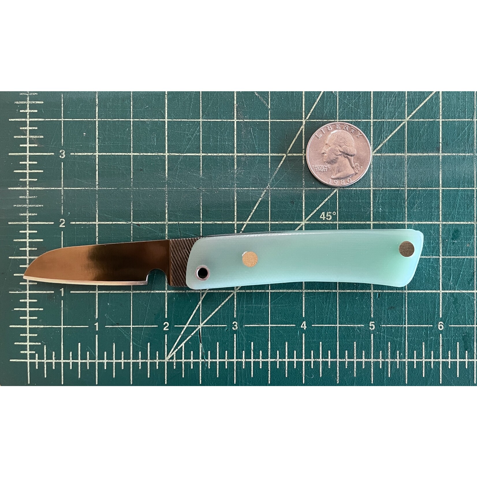 Zanutto Customs Zanutto Customs Johnson USA Mill File & G10 Jade Friction Folder