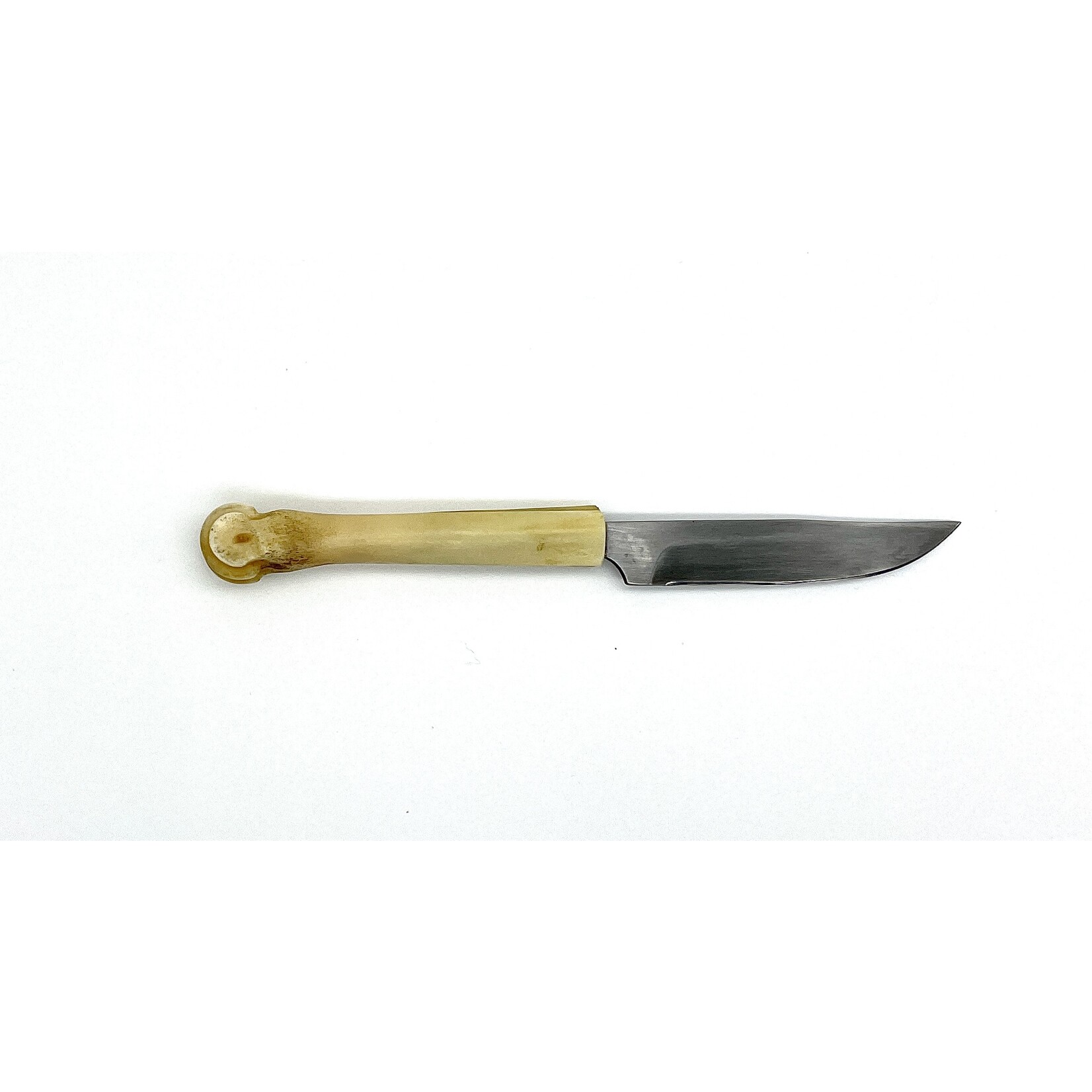 Jeff Morgan Jeff Morgan 1095 & Deer Leg Bone Shallow Clip Point