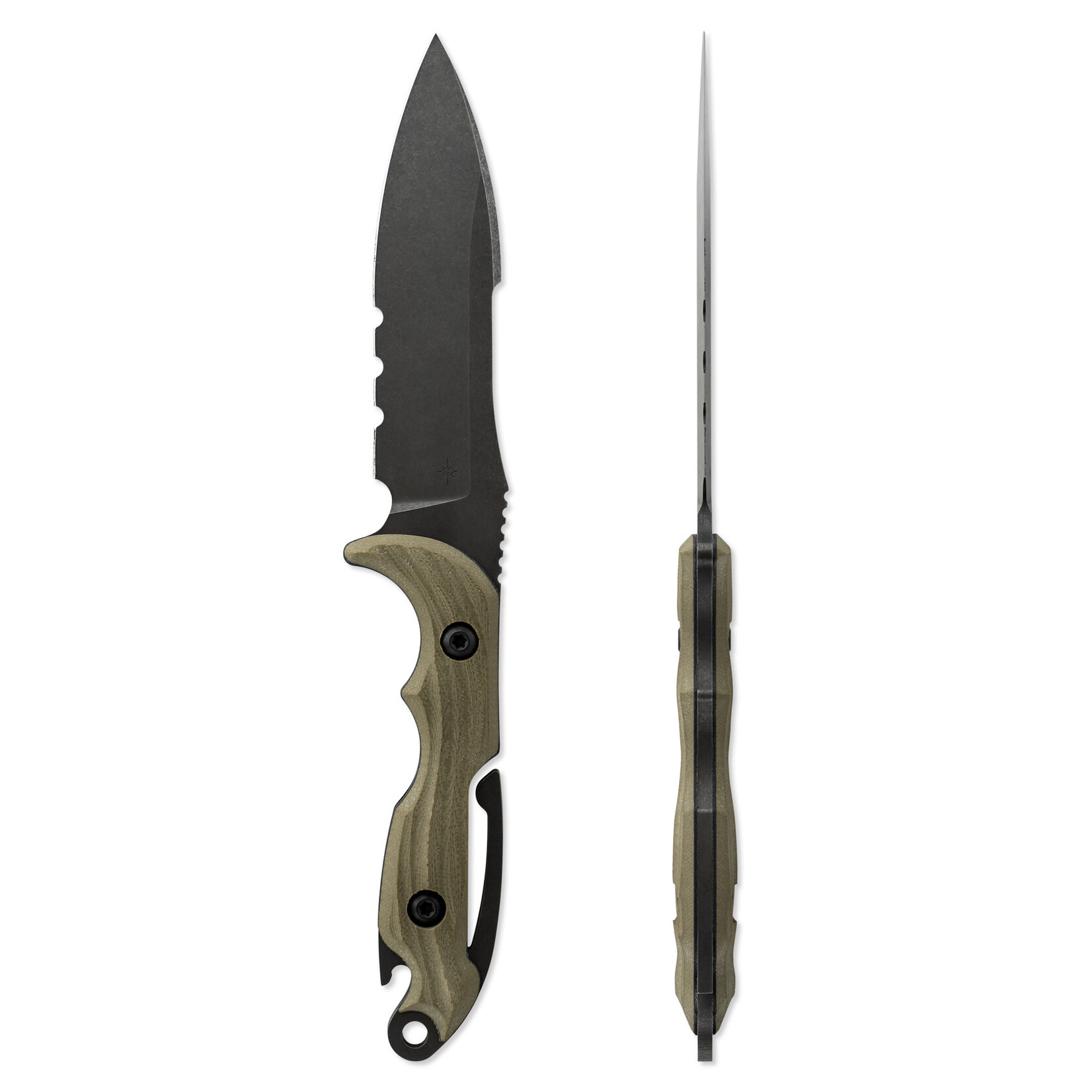 Toor Knives Toor Knives S35VN & G10 Covert Green M.U.F Dive Knife