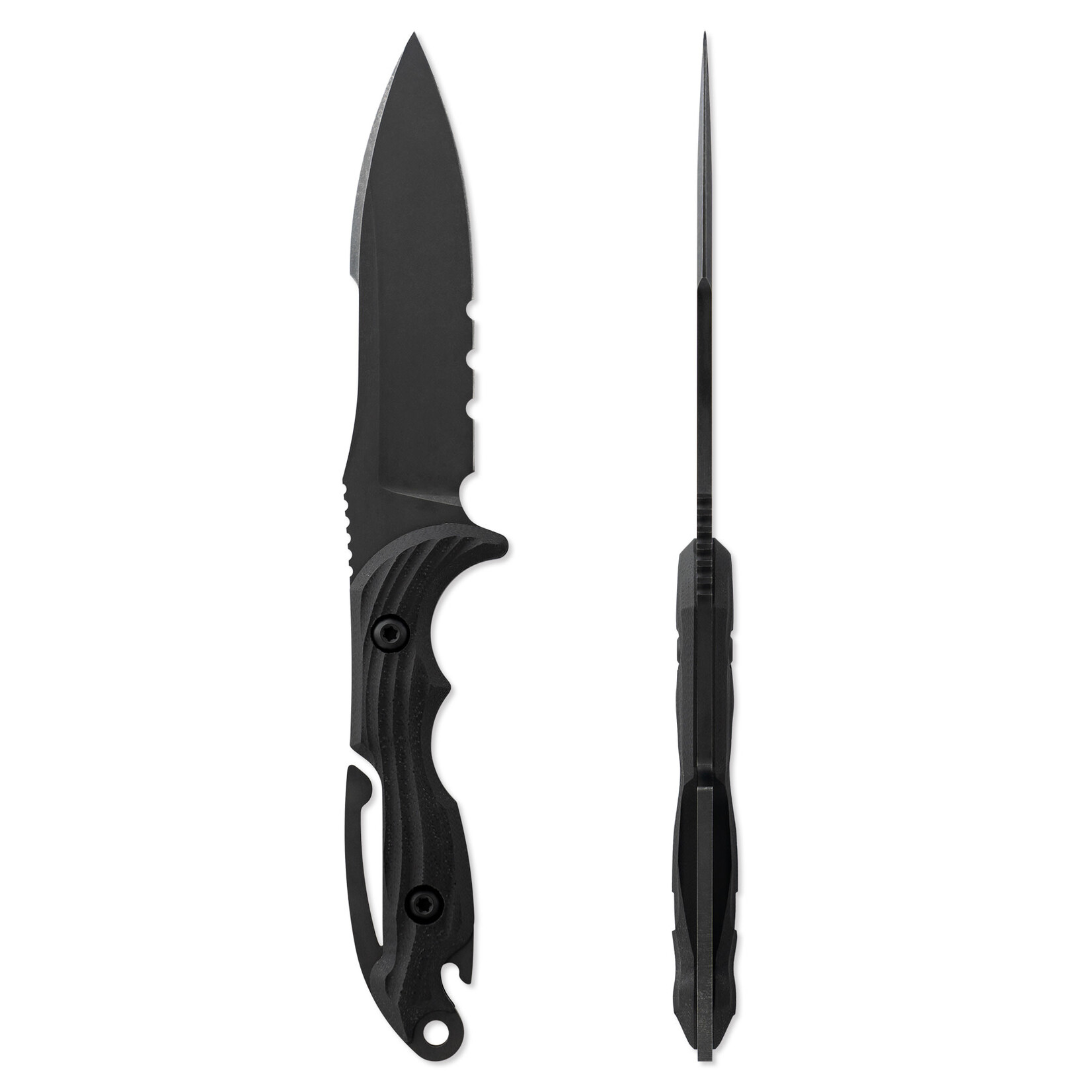 Toor Knives Toor Knives S35VN & G10 Carbon Black M.U.F Dive Knife