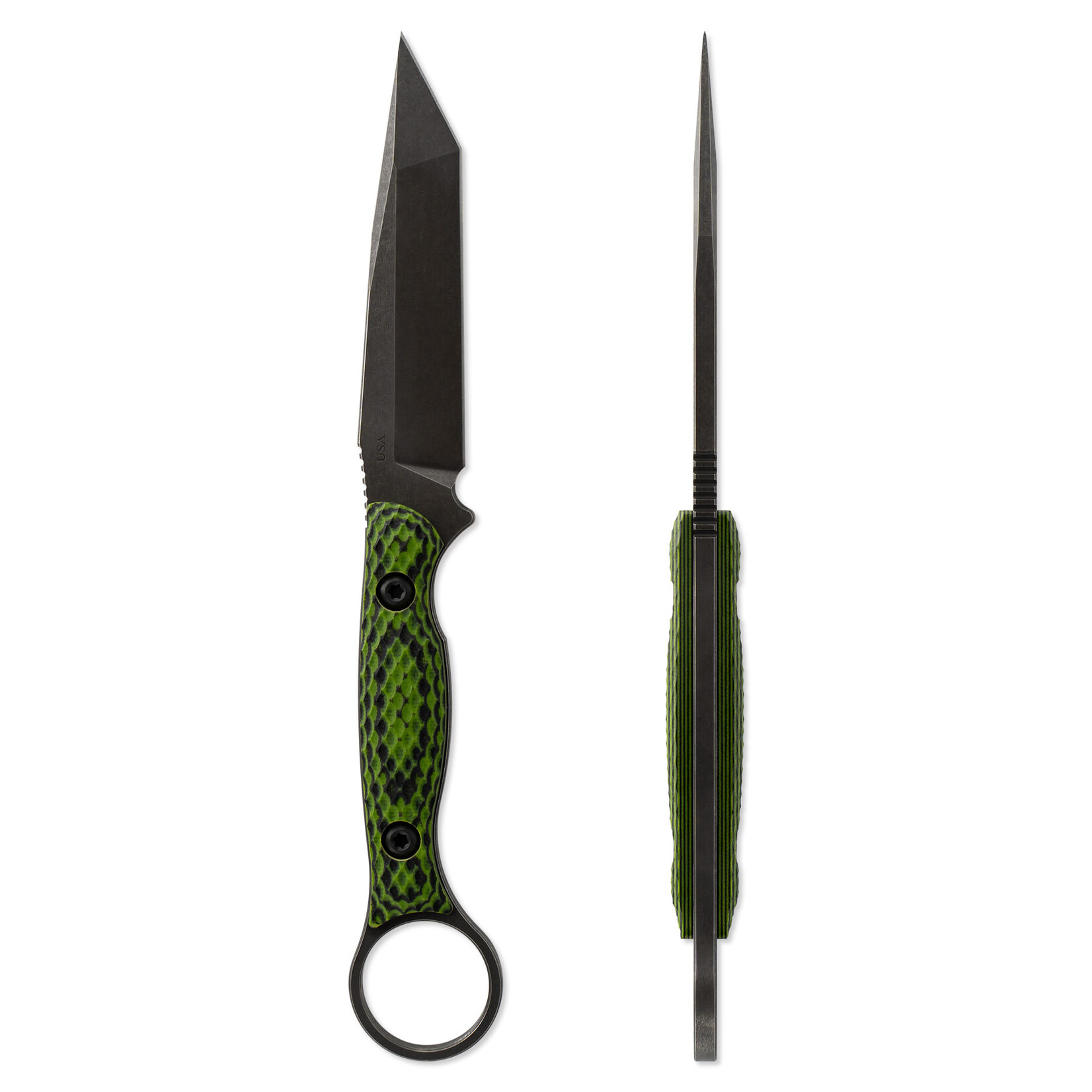 Toor Knives Toor Knives CPM3V & G10 Phosphor Green Serpent Dealer Exclusive