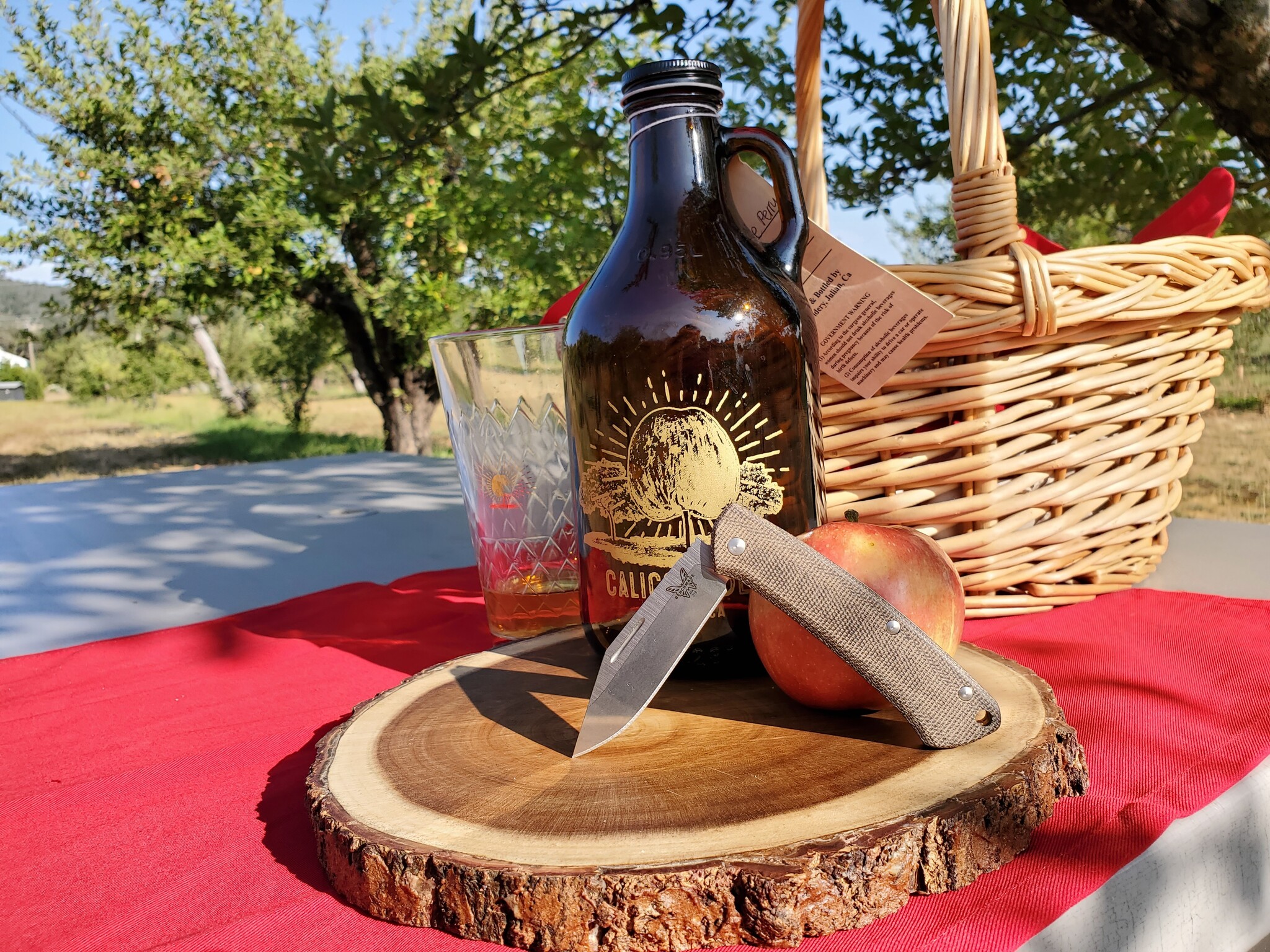 Benchmade pocket knife at the picnic