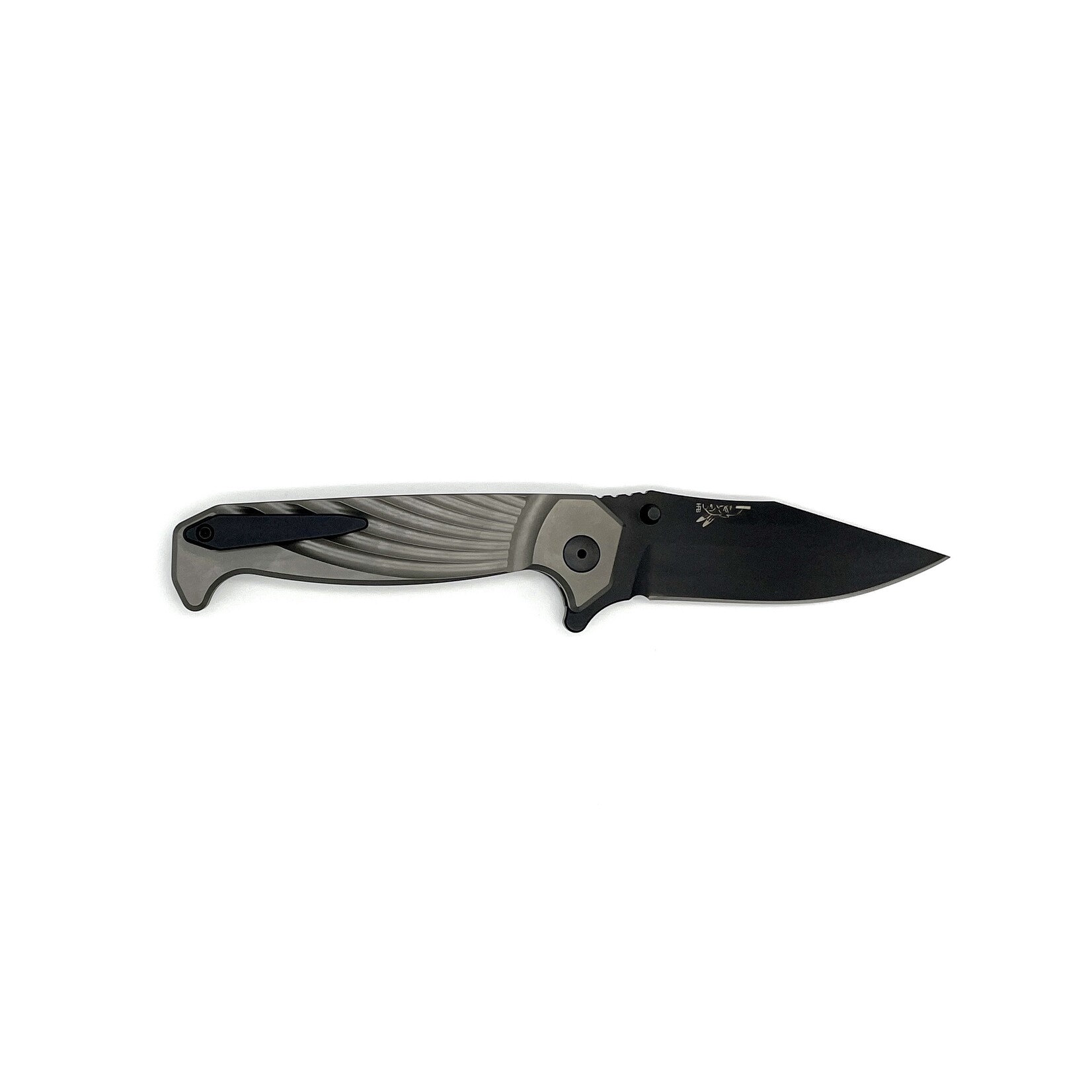 Half Face Blades Half Face Blades HFB012 Magnacut & Billet 6AL-4V Titanium Gen 2 Crow Folder