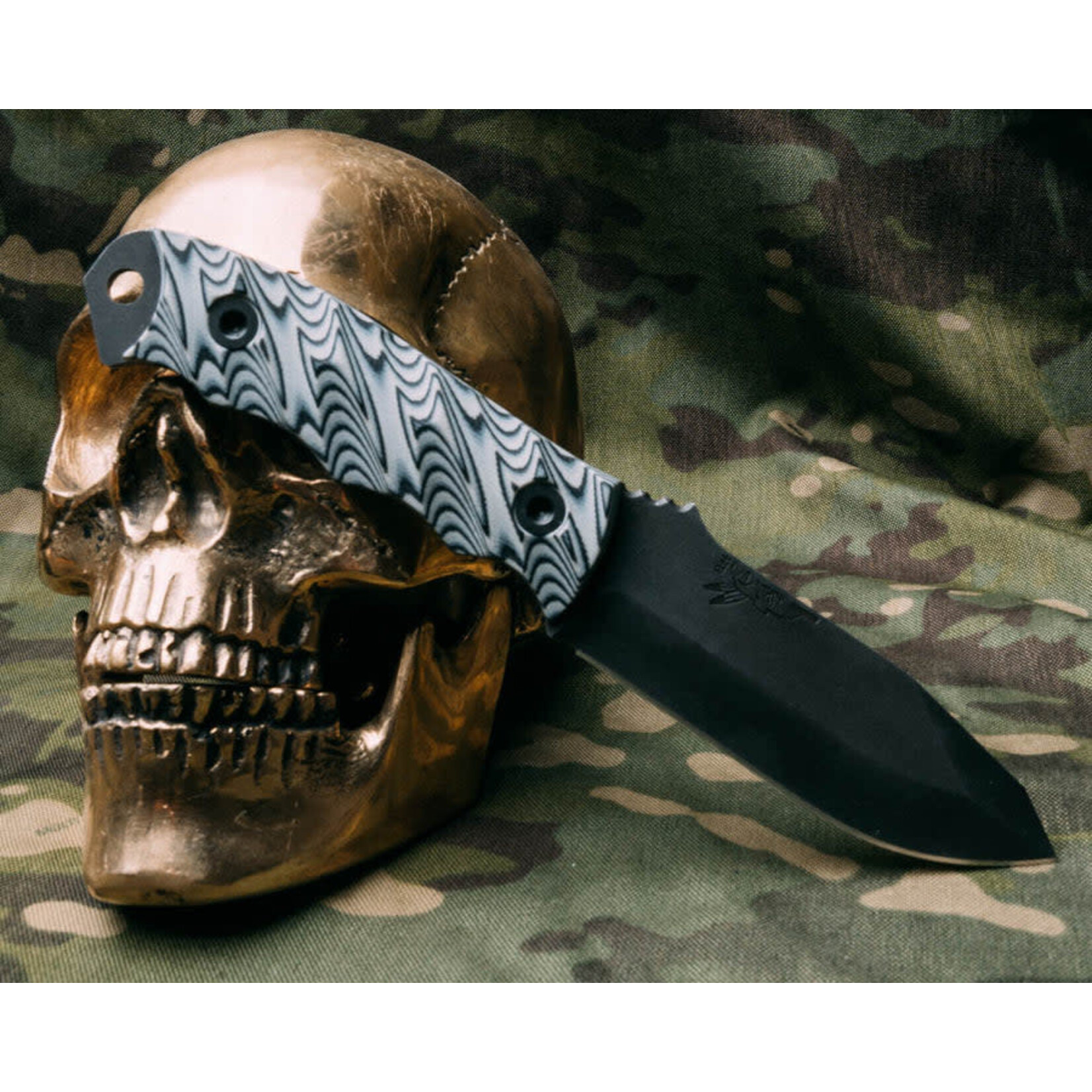Half Face Blades Half Face Blades CPM3V & G10 Black + Gray Disaster Jr