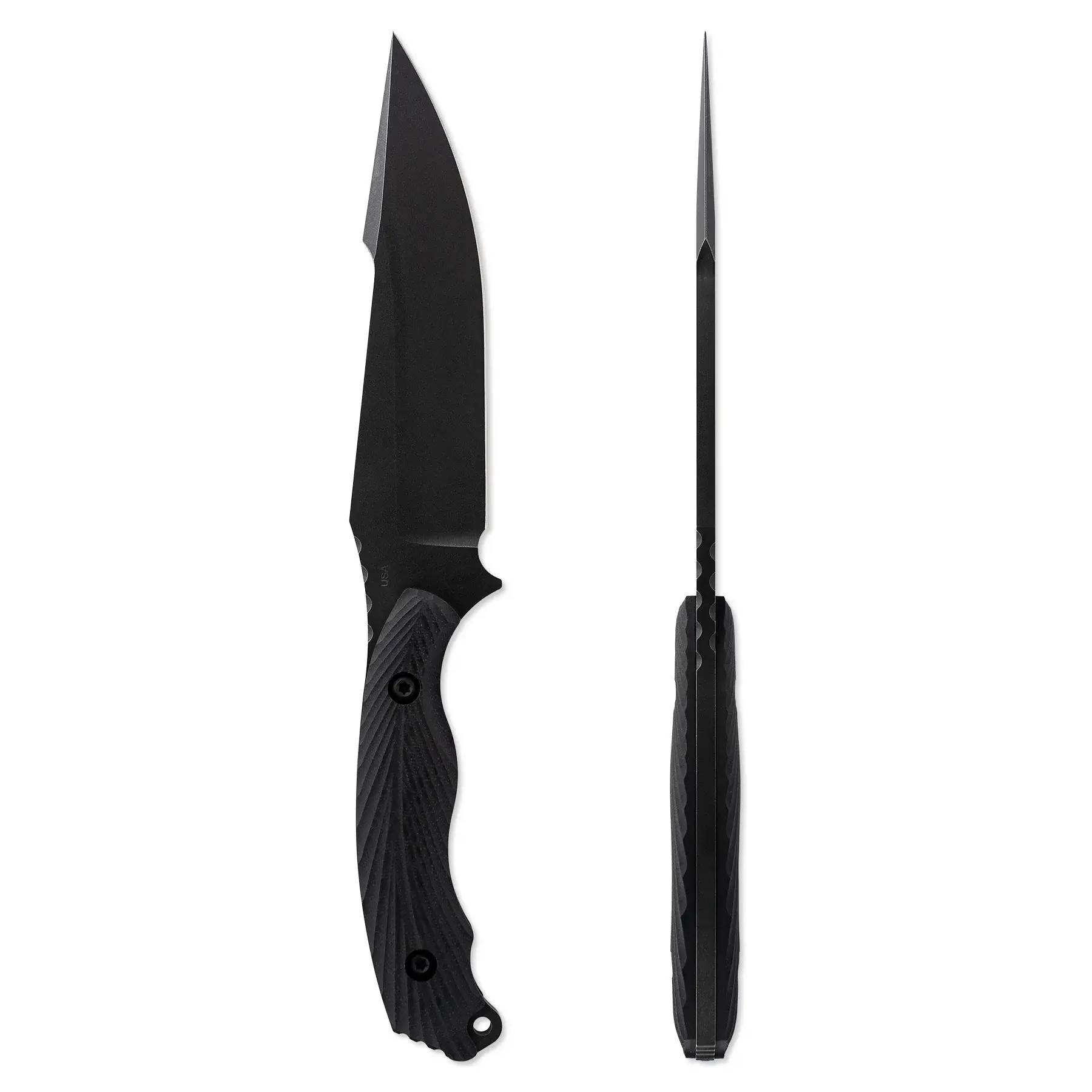 Toor Knives 3746 CPM3V & G10 Carbon Black Raven Quinn Knives