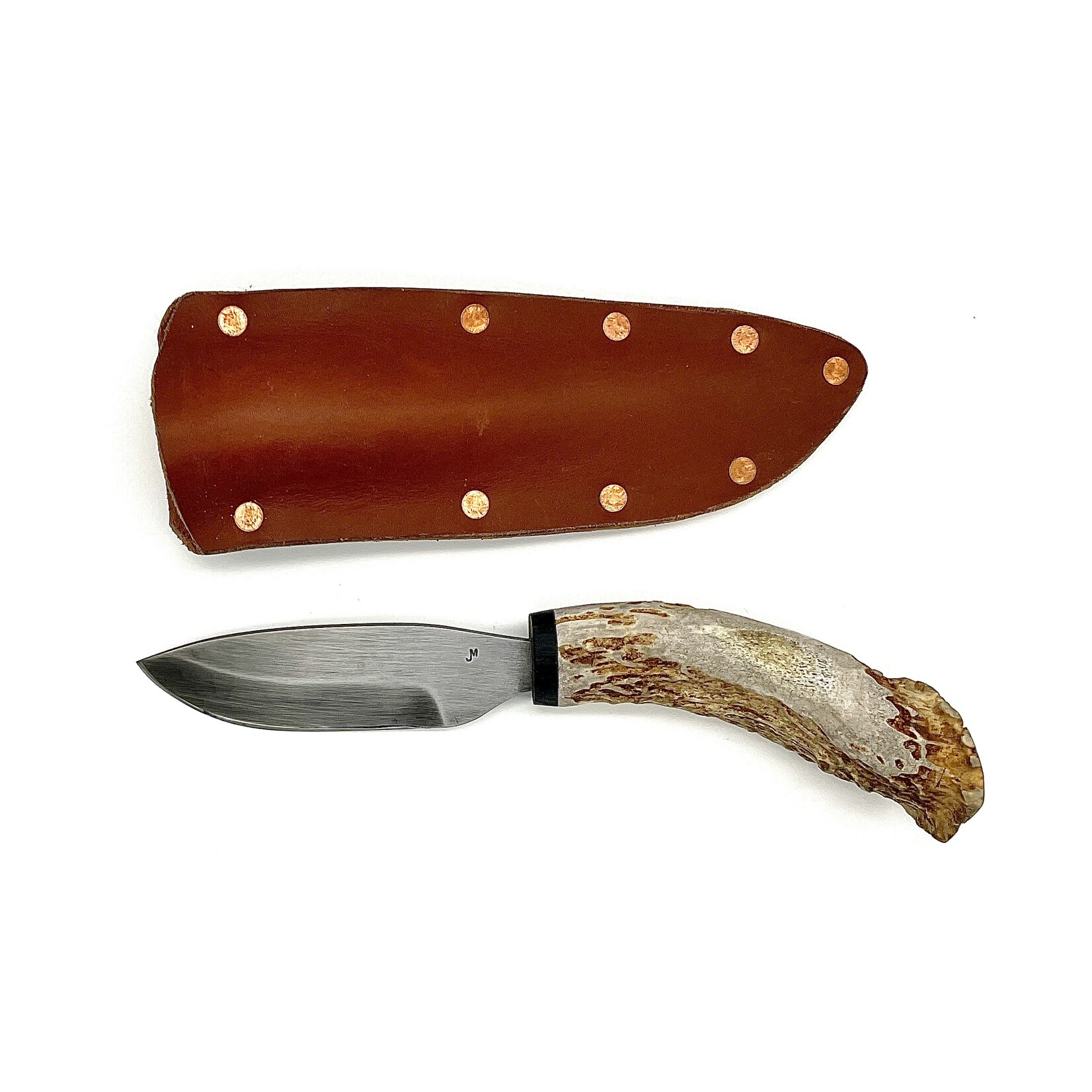 Jeff Morgan Jeff Morgan 1095 & Antler + Micarta Stubby Utility