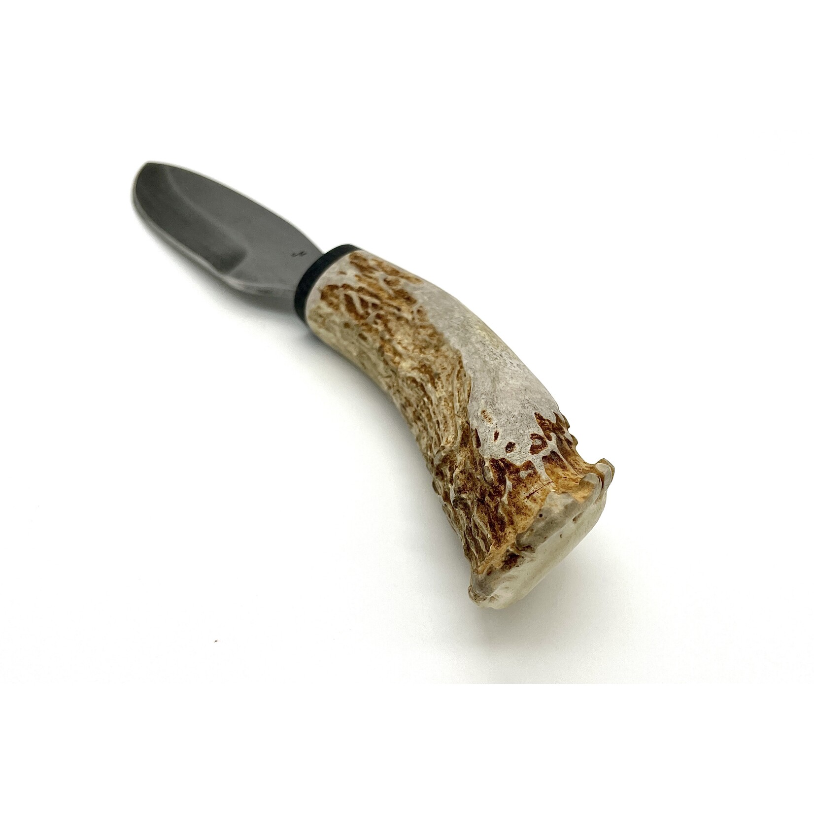 Jeff Morgan Jeff Morgan 1095 & Antler + Micarta Stubby Utility