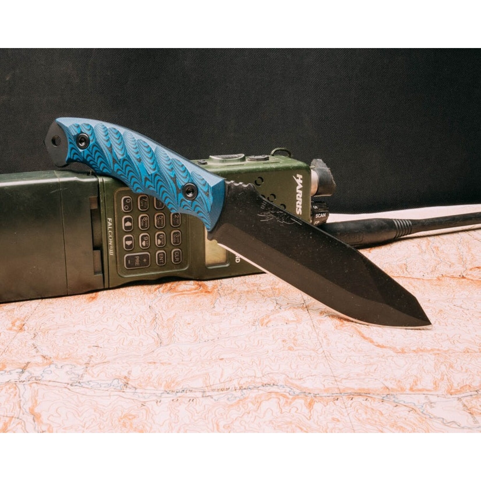Half Face Blades Sold Out - Half Face Blades CPM3V & G10 Blue Black Disaster Breacher