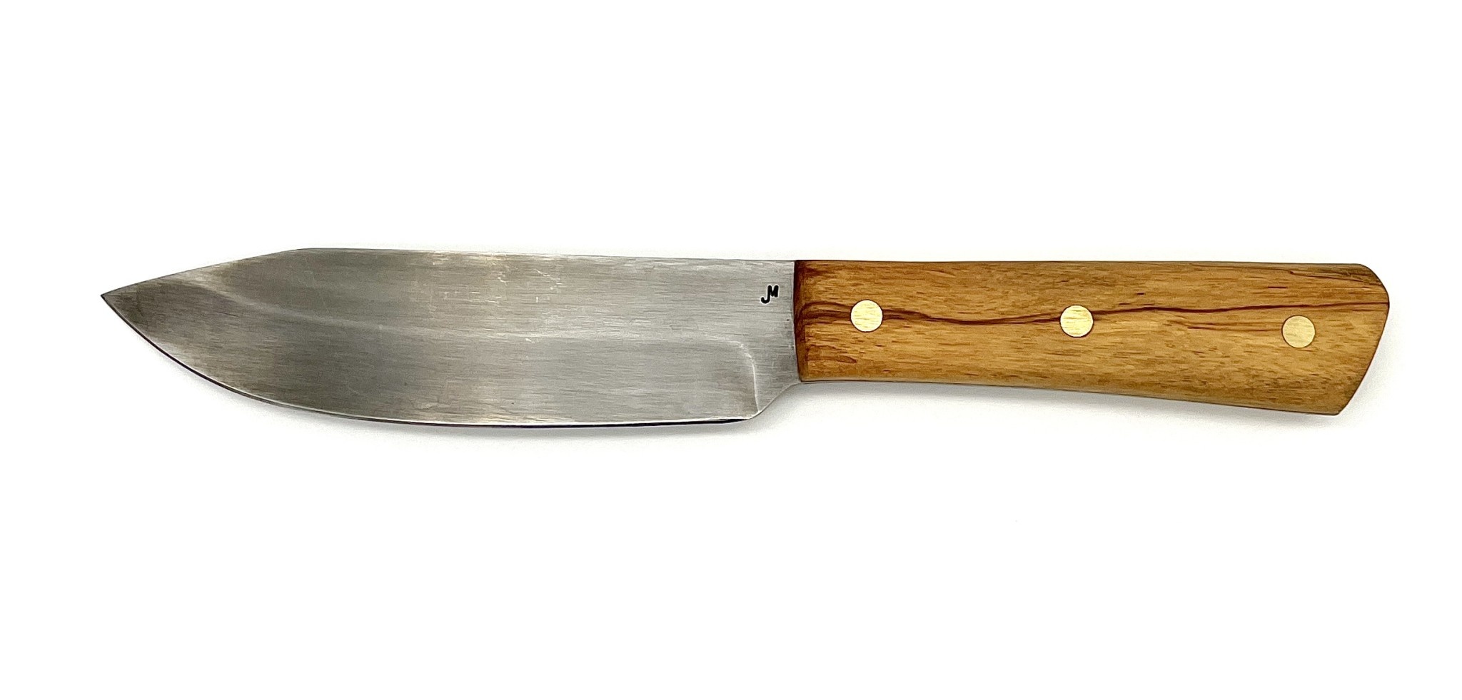 Jeff Morgan 1249 1095 & Tiger Wood Alamo Camp Knife - Quinn Knives