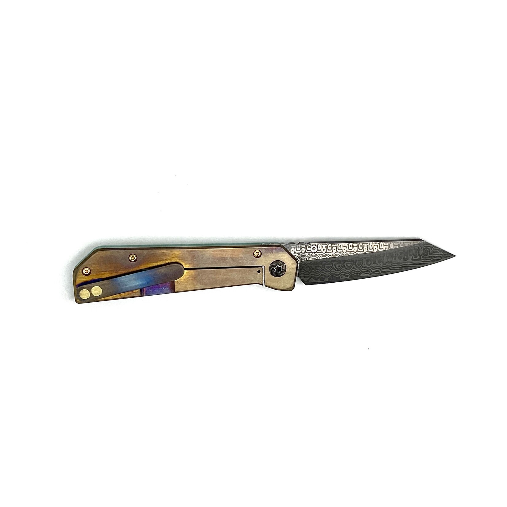 Zanutto Customs Sold Out - Zanutto Customs Damasteel & G10 + Titanium Jade Framelock