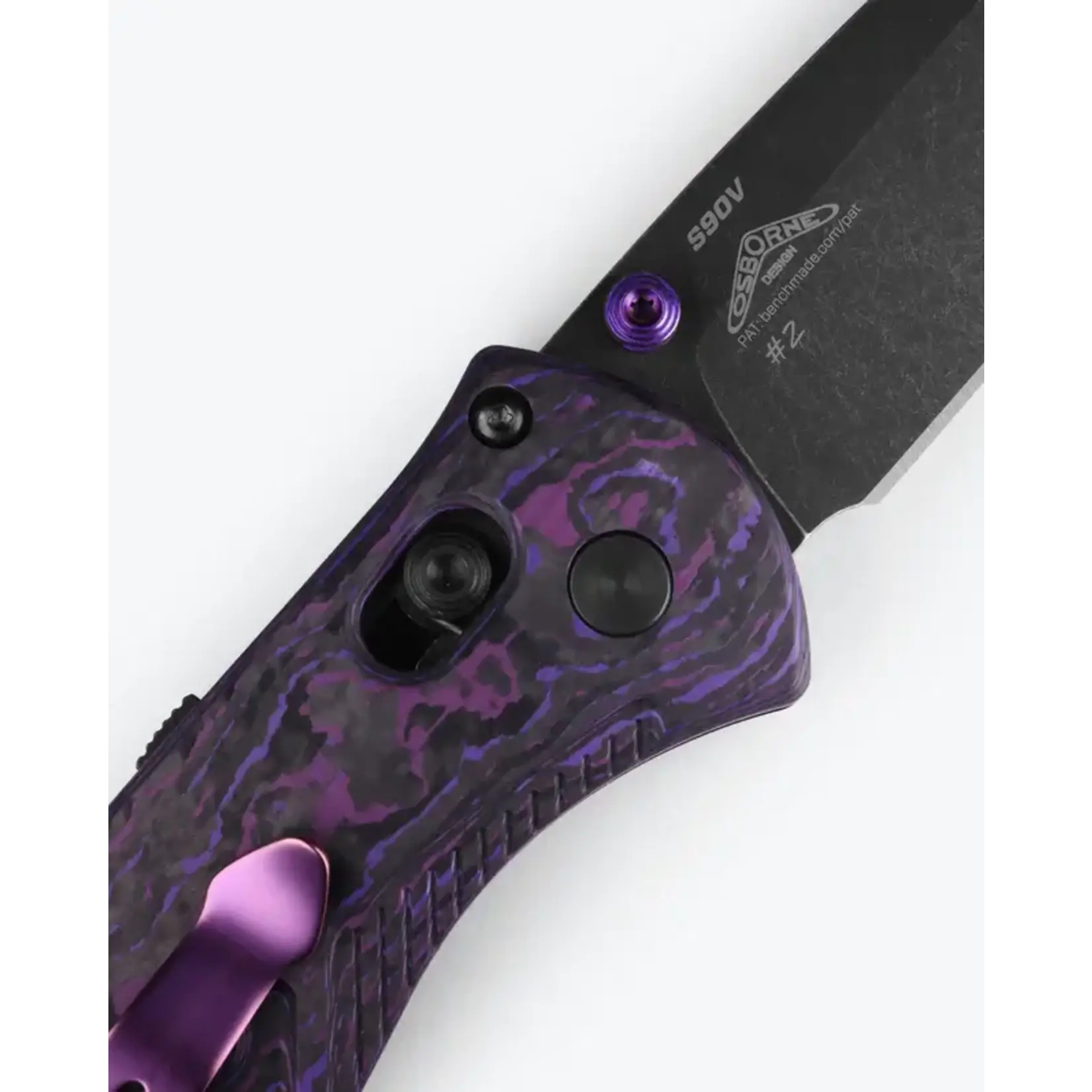 Benchmade Benchmade 585BK-251 S90V & FatCarbon Fiber Gold Class Mini Barrage