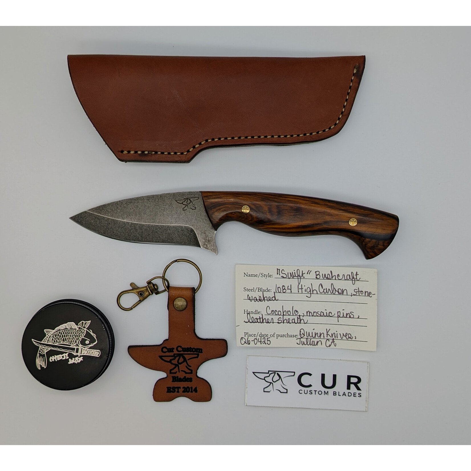 Cur Custom Blades Cur Custom 1084 & Cocobolo Swift