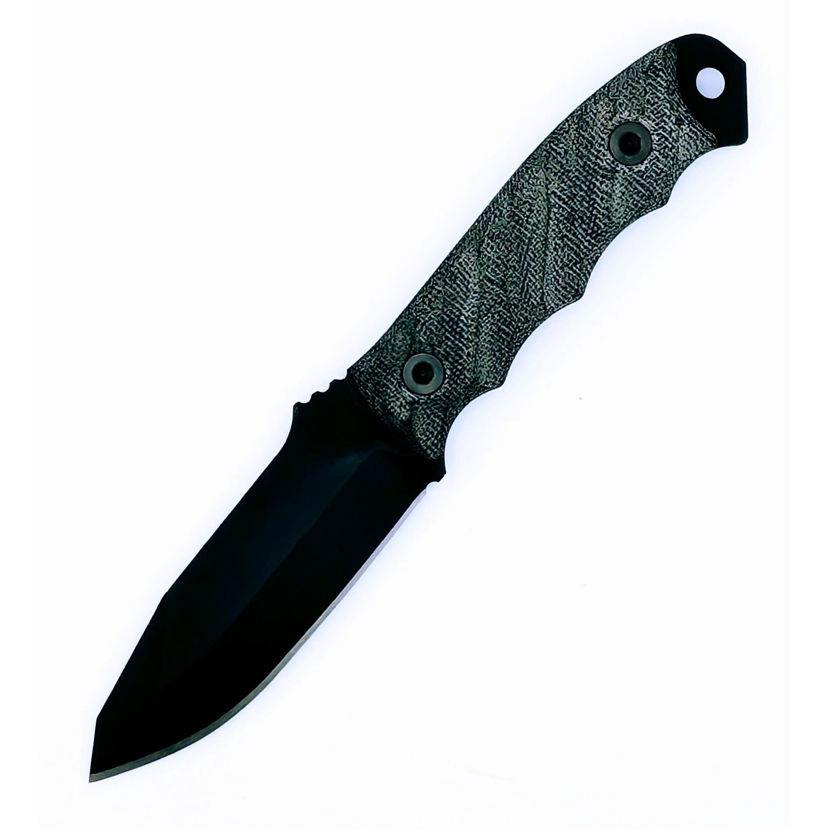 Half Face Blades Sold Out - Half Face Blades CPM3V & Canvas Micarta Black Disaster Jr