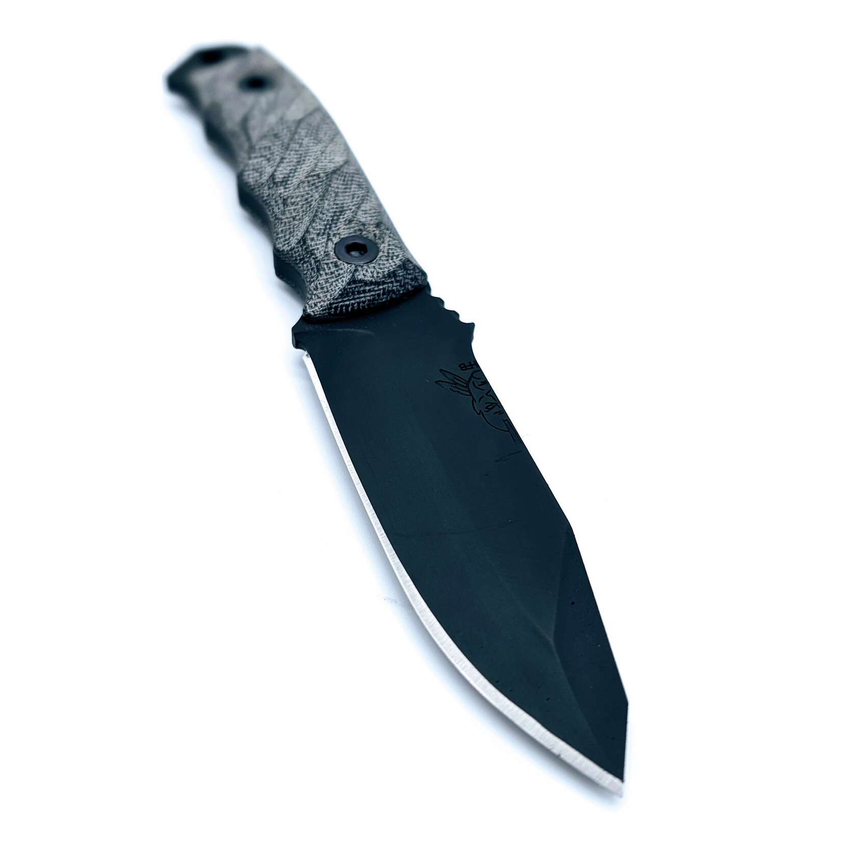 Half Face Blades Sold Out - Half Face Blades CPM3V & Canvas Micarta Black Disaster Jr