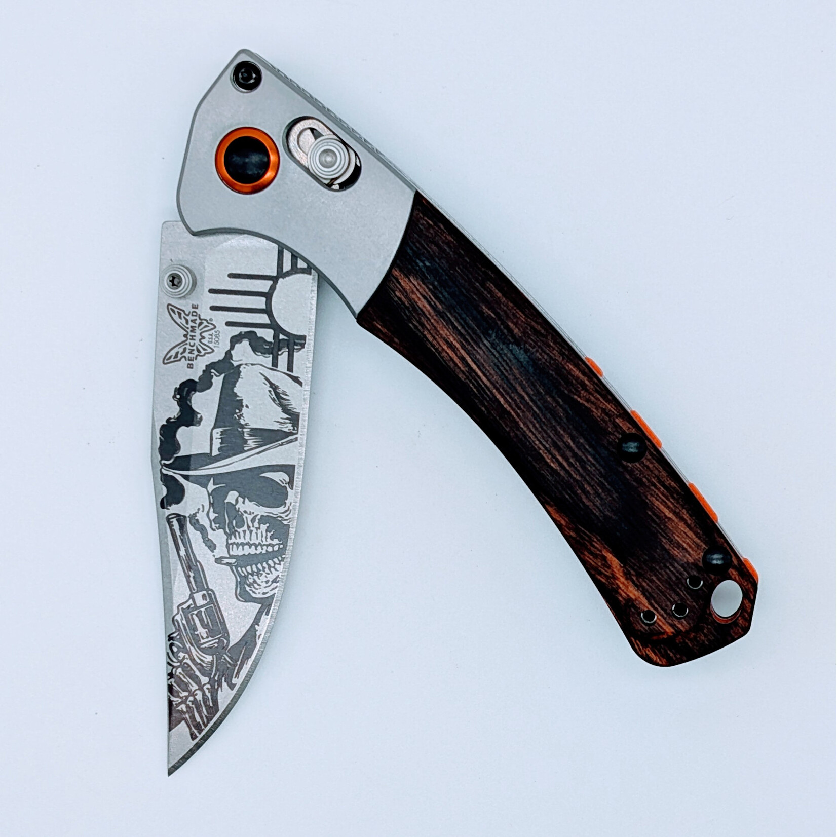 Benchmade Benchmade VSOP002 S30V & Wood VSOP Mesk "Deadman's Gun" Mini Crooked River