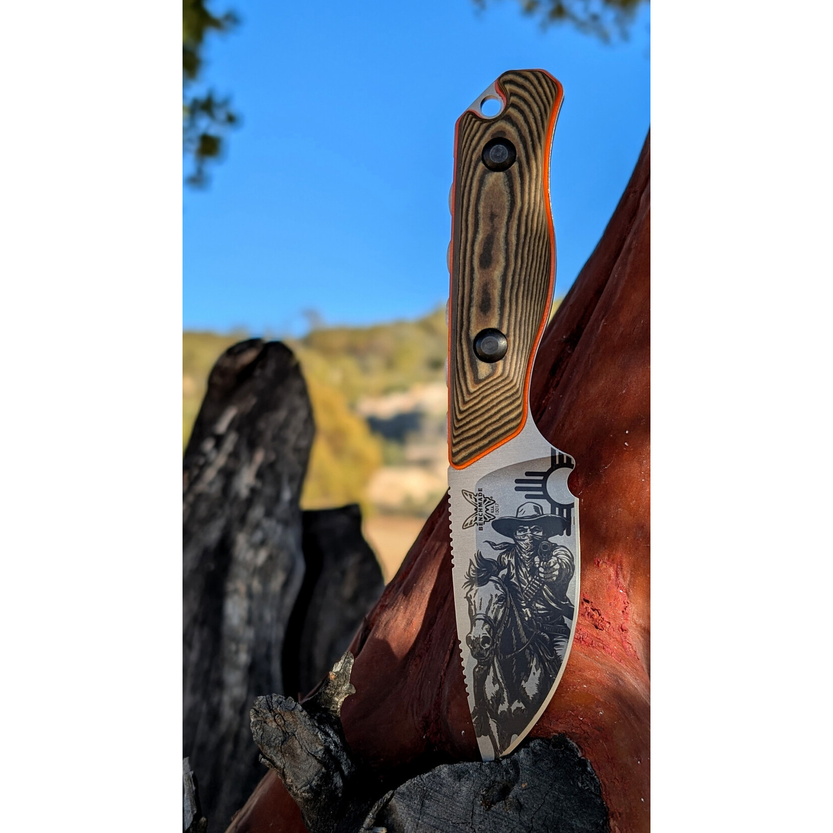 Benchmade Benchmade VSOP001 S90V & Wood VSOP Mesk "Gunman's Ride" Hidden Canyon Hunter