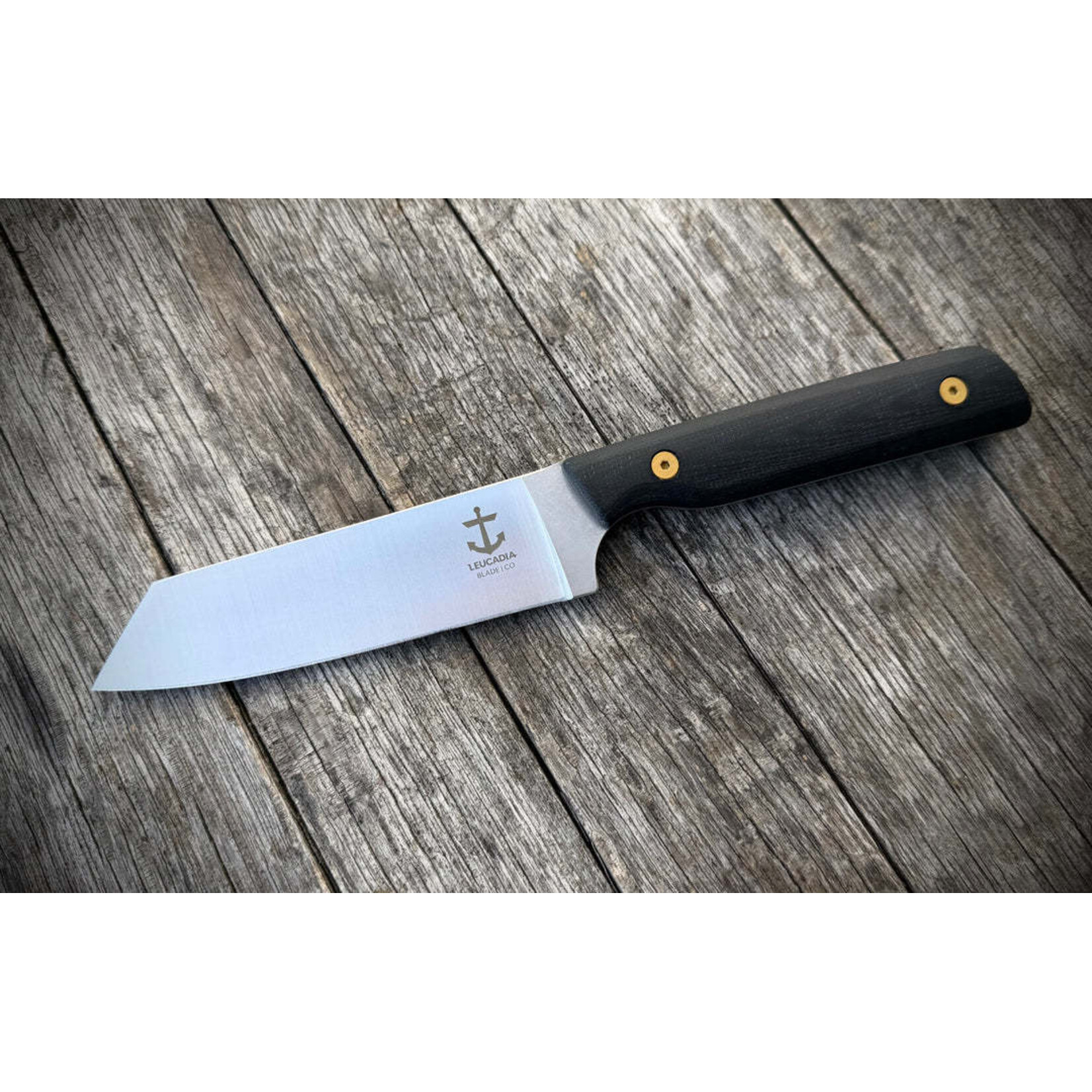 Leucadia Blade Co Sold Out - Leucadia Blade Co LBC010 AEBL & G10 Black & Gold Snapper
