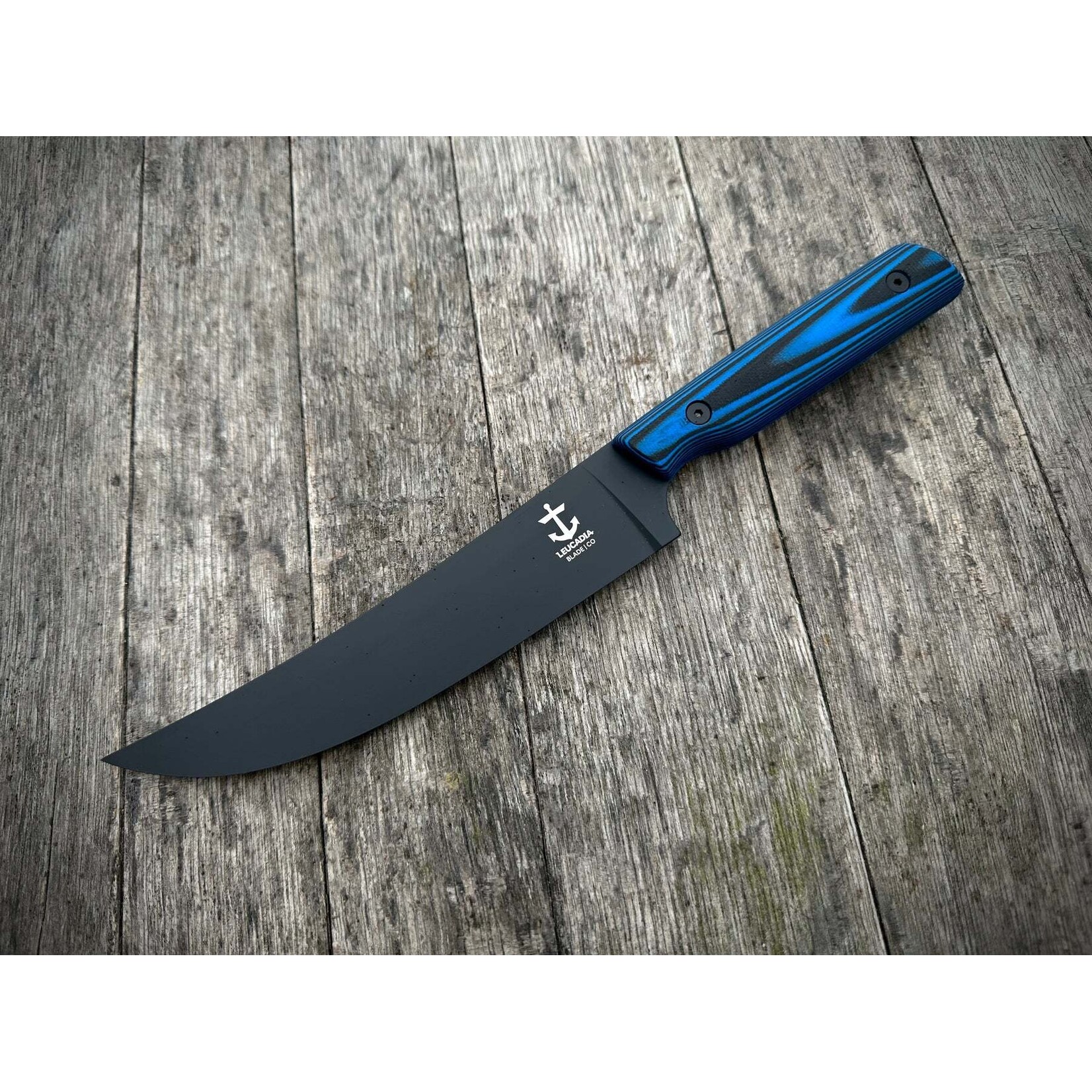 Leucadia Blade Co Leucadia Blade Co LBC005 AEBL & G10 Blue + Black Barracuda