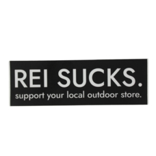 Sticker Mule O76 - REI Sucks Sticker