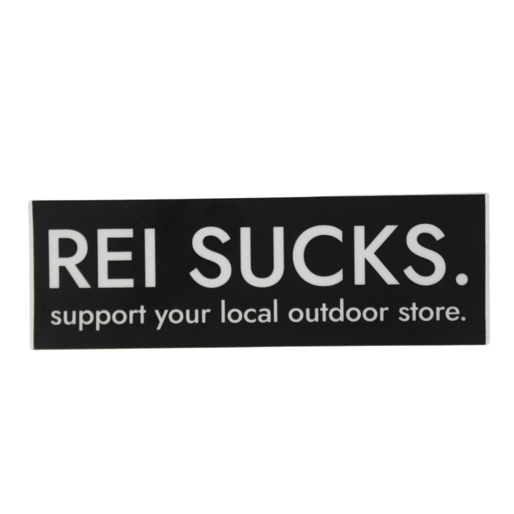 Sticker Mule O76 - REI Sucks Sticker