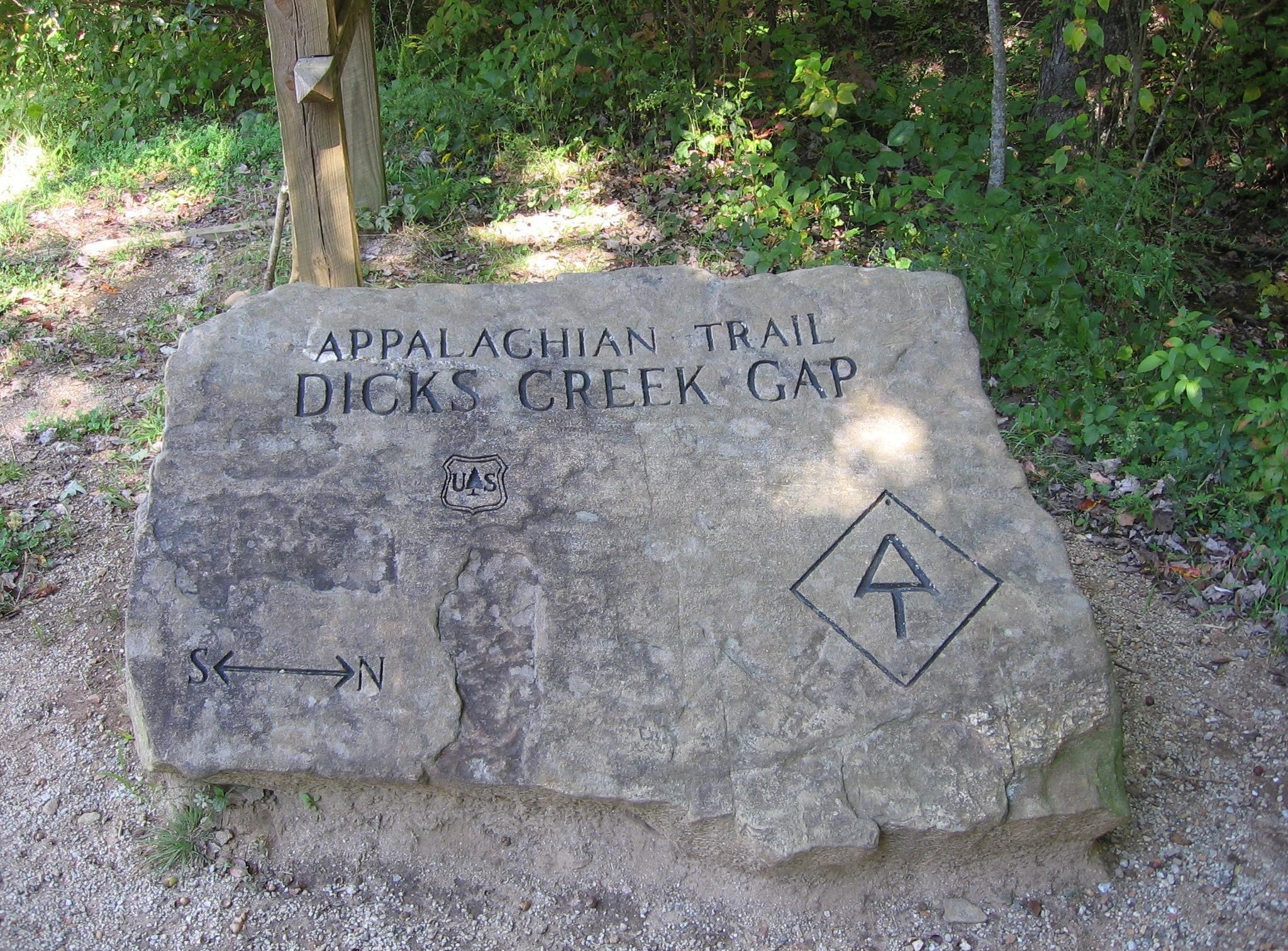 Appalachian Trail at Dicks Creek Gap near Clayton, Georgia