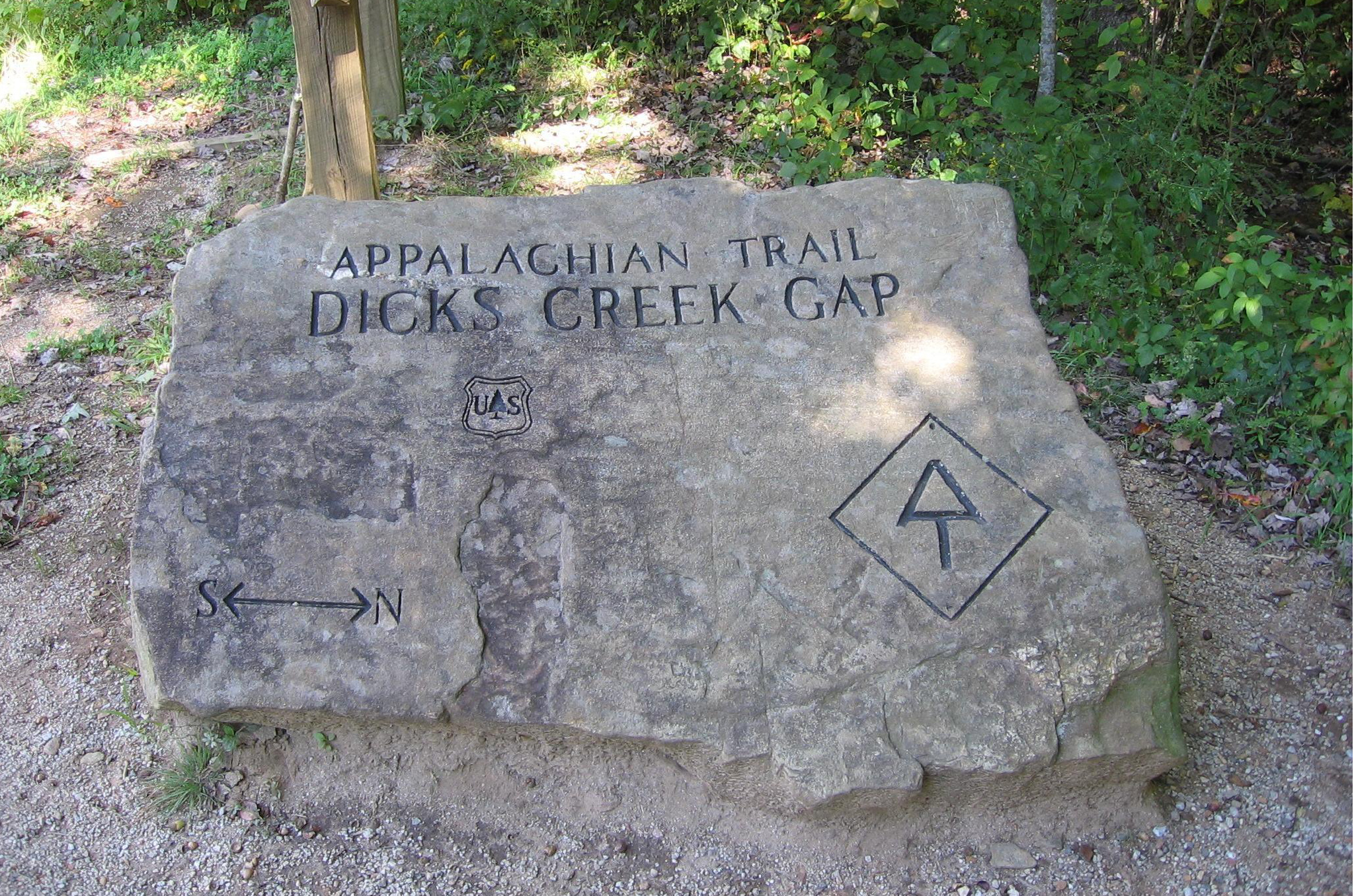 Appalachian Trail at Dicks Creek Gap near Clayton, Georgia