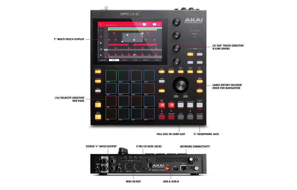 Akai MPC ONE Standalone Music Production Center - La Boîte Musicale