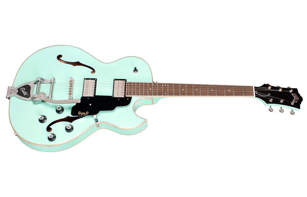 GUILD Semi-Hollow w/trem Starfire I SC Seafoam Green