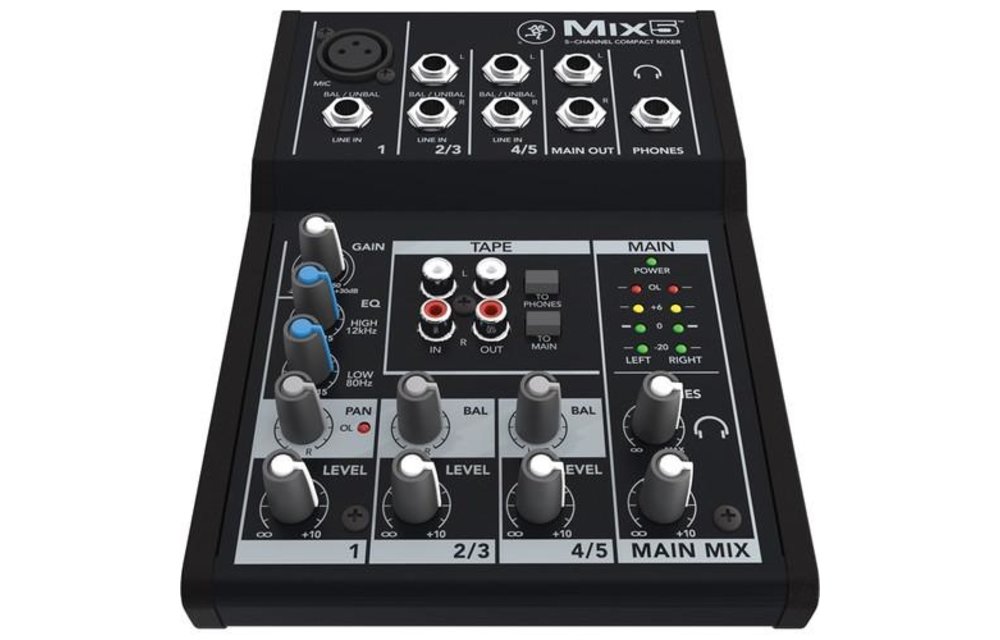 Mackie console 5 pistes MIX5