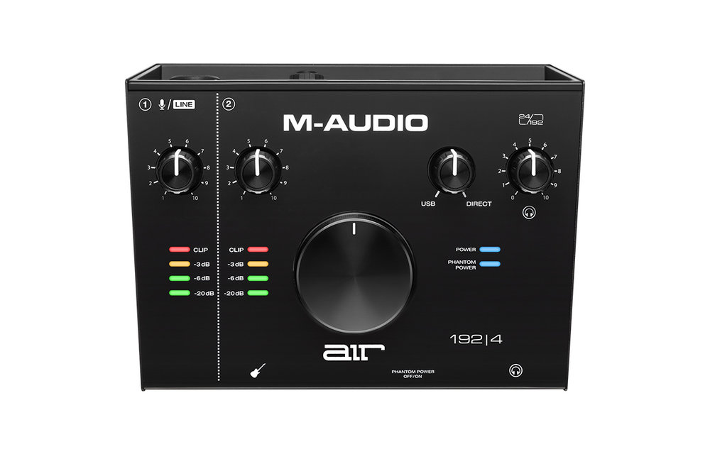 M-Audio Ensemble AIR 192|4 AIR 192|4 Vocal Studio Pro Kit with USB Interface, NOVA Black Microphone and HDH40 Headphones