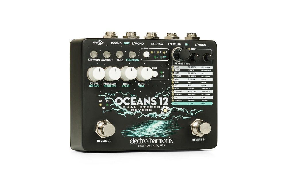 Electro-Harmonix Ocean 12 DUAL stereo Reverb
