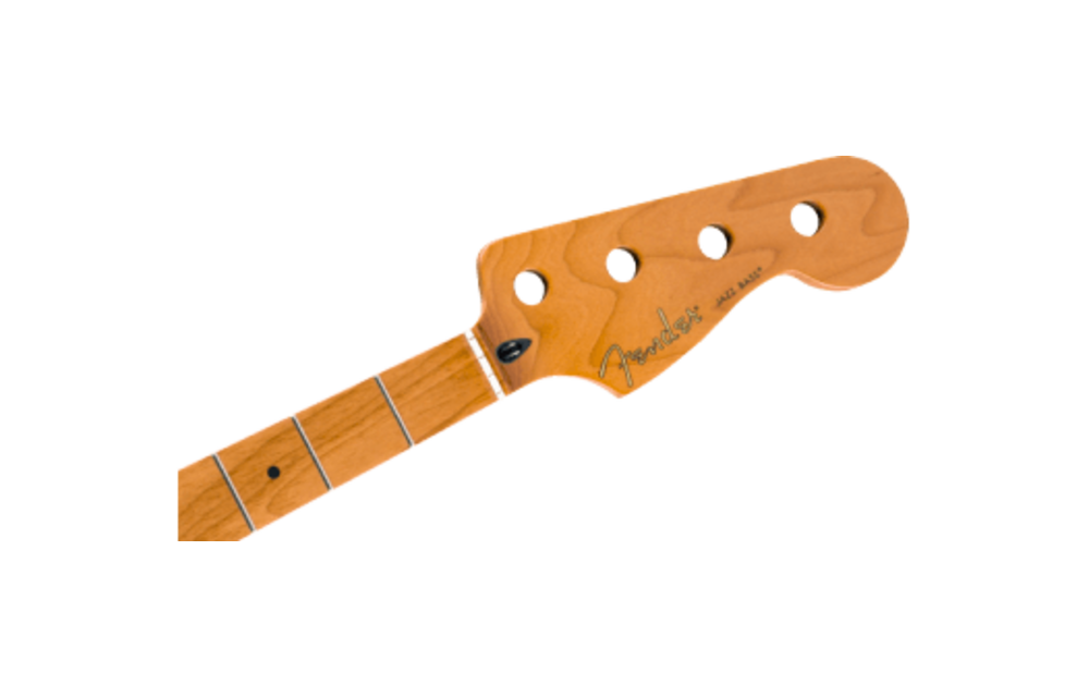 FENDER ROASTED MAPLE JAZZ BASS® MANCHE, 20 MEDIUM JUMBO FRETTES, 9.5", MAPLE, C SHAPE