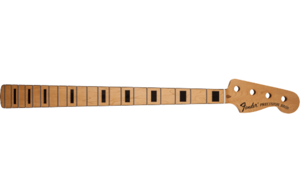 FENDER CLASSIC SERIES 70'S PRECISION BASS® NECK, 20 MEDIUM JUMBO FRETS, BLOCK INLAY - MAPLE