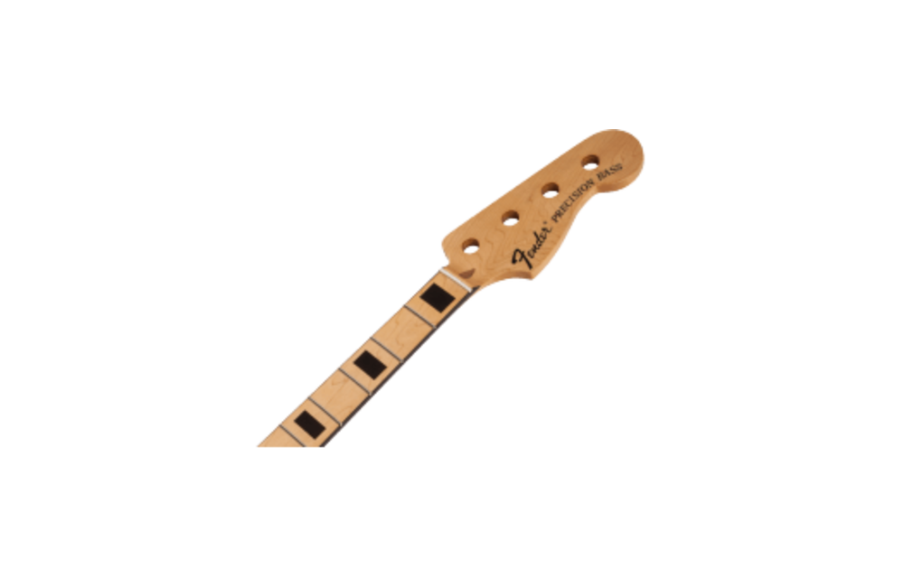 FENDER CLASSIC SERIES 70'S PRECISION BASS® NECK, 20 MEDIUM JUMBO FRETS, BLOCK INLAY - MAPLE