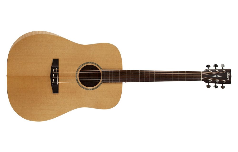 Cort EARTH-BEVELCUT-OP Acoustic Guitar with Bevel Cut, Open Pore