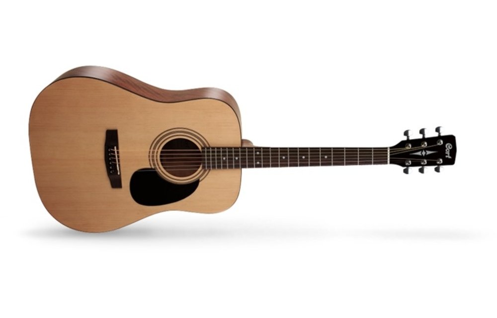 Cort AD810-LH-OP Left-Handed Spruce Top Acoustic Guitar, Open Pore