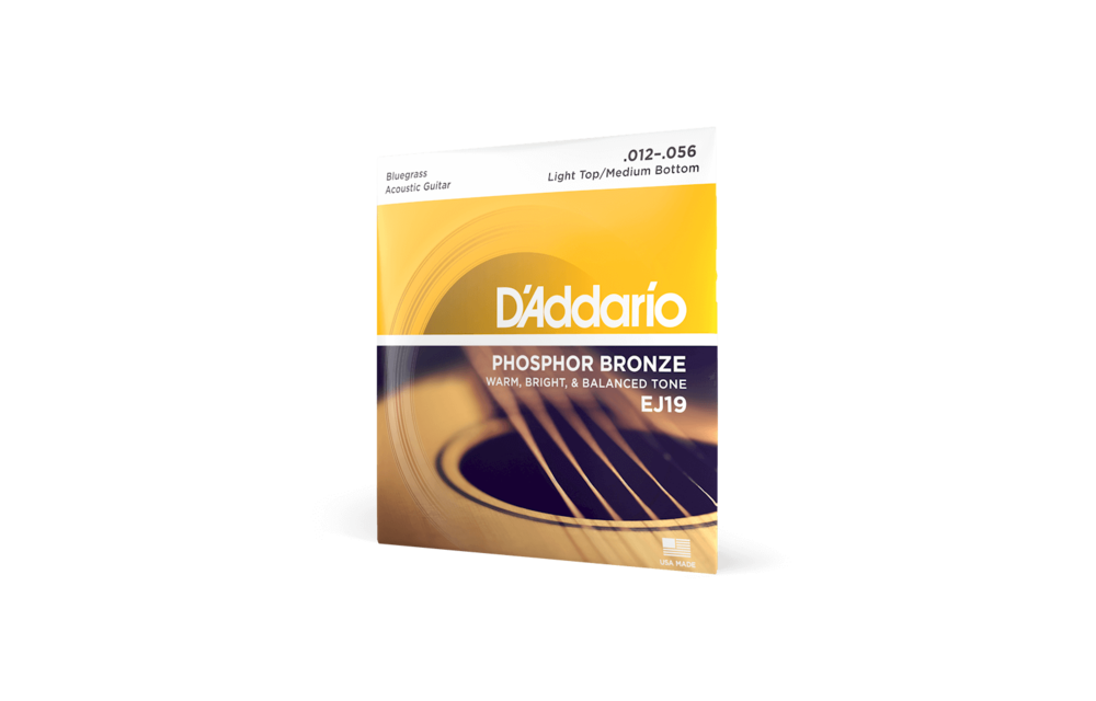 D'addario - 12-56 Light Top/Medium Bottom Acoustic Guitar Strings