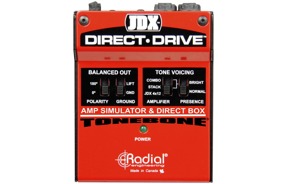 Radial JDX direct drive DI amp simulateur