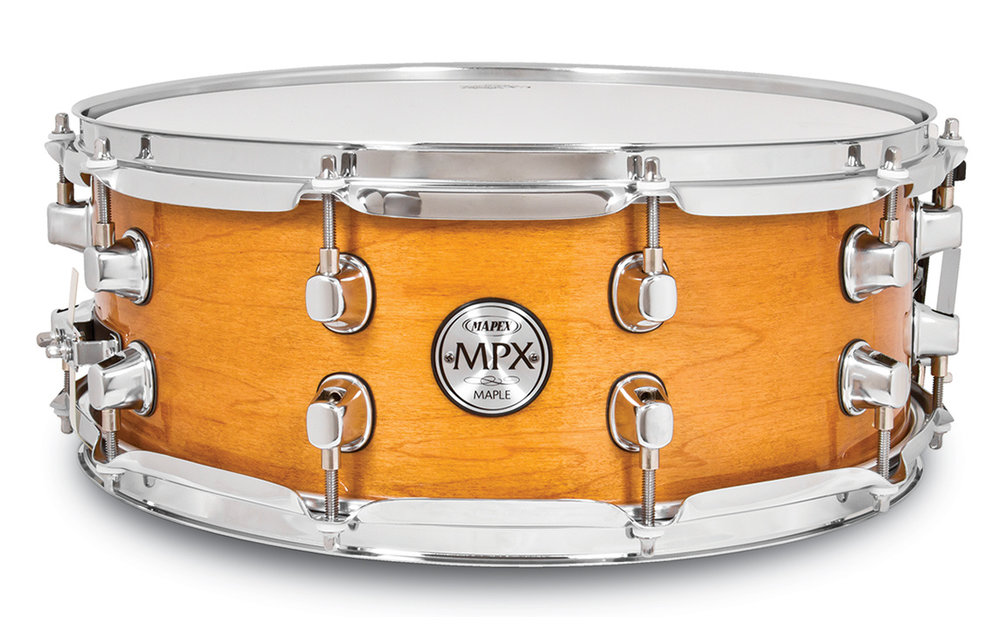 Mapex Snare érable MPX 14" X 5.5'' Chrome Transparent